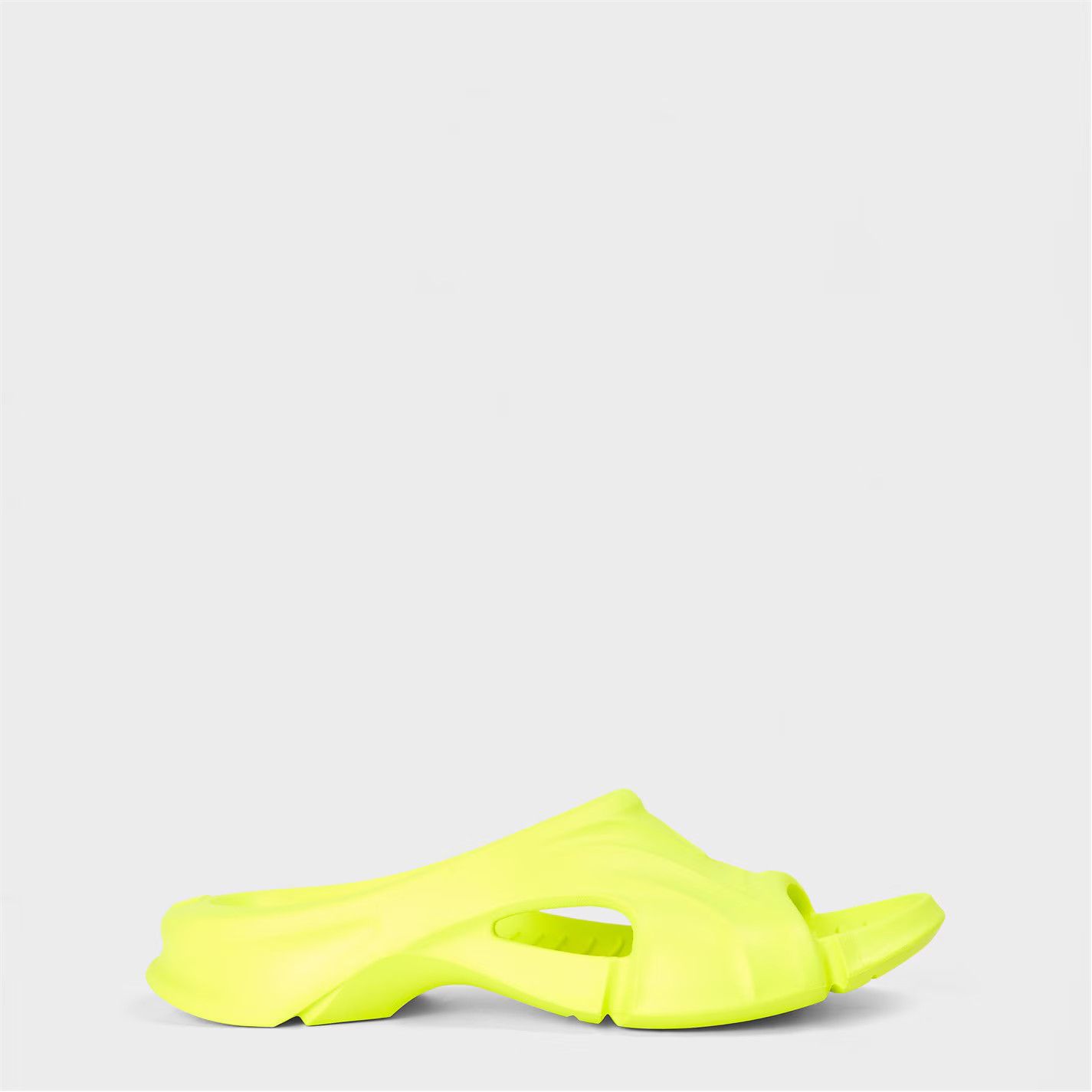 Balenciaga o1g2r1mq0226 Mold Rubber Slides in Fluo Yellow Size US 11 / EU 44 - 1 Thumbnail
