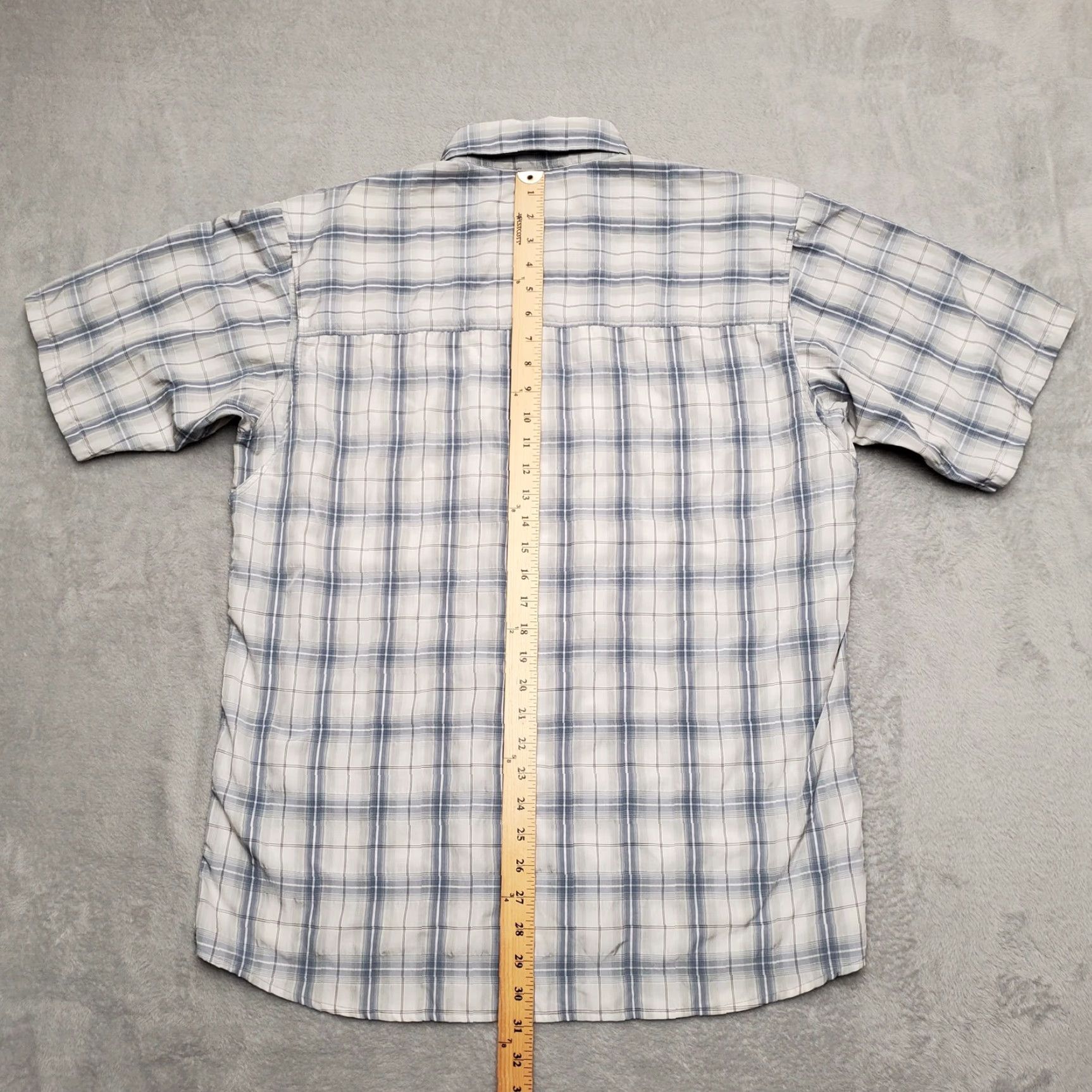 Vintage Simms Shirt Mens Large Blue Plaid Cor3 Performance Blend Vented Western Fishing Size US L / EU 52-54 / 3 - 4 Thumbnail