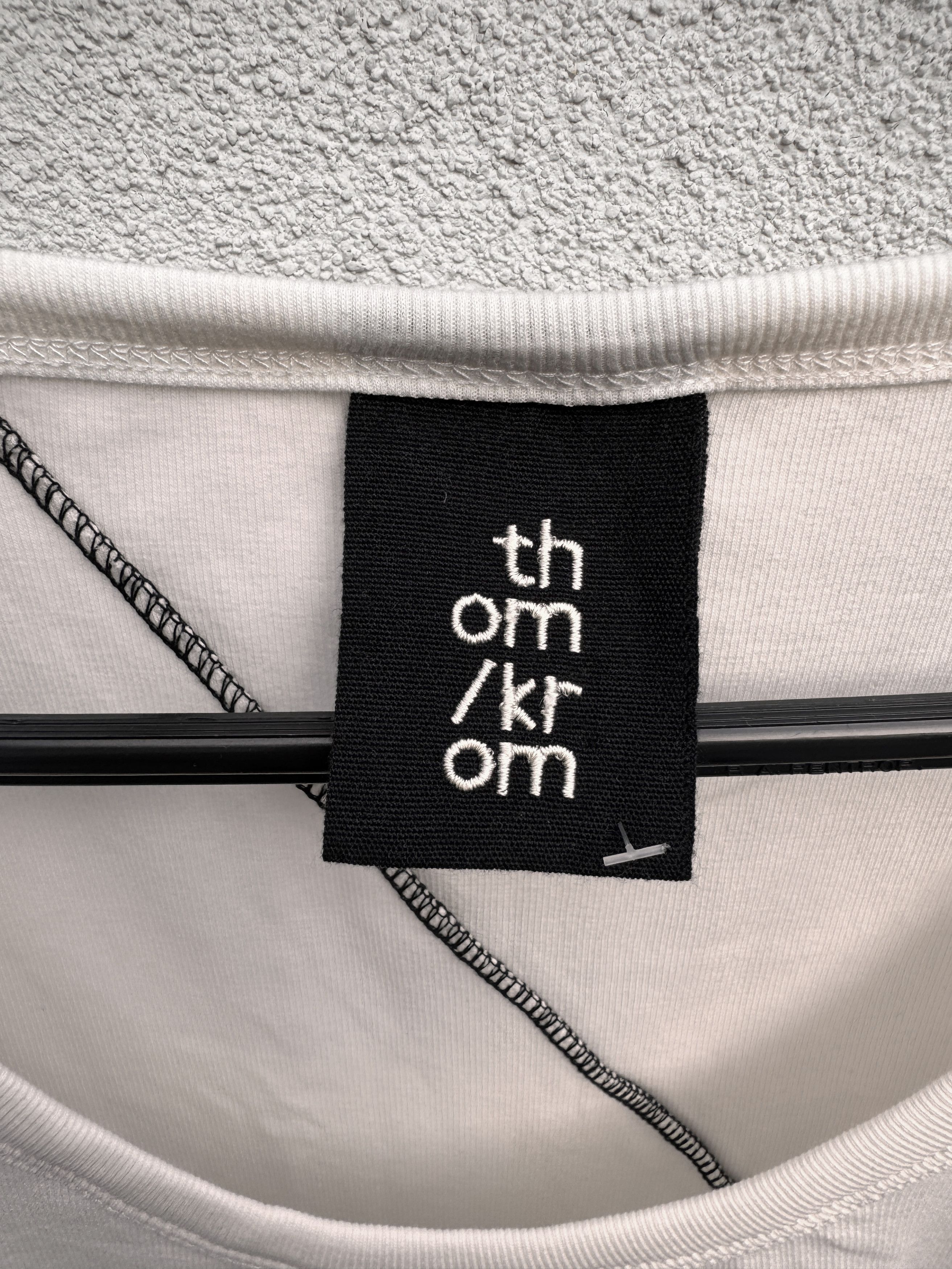 Thom Krom Thom Krom White Cream Tank Top XL Size US XL / EU 56 / 4 - 5 Thumbnail