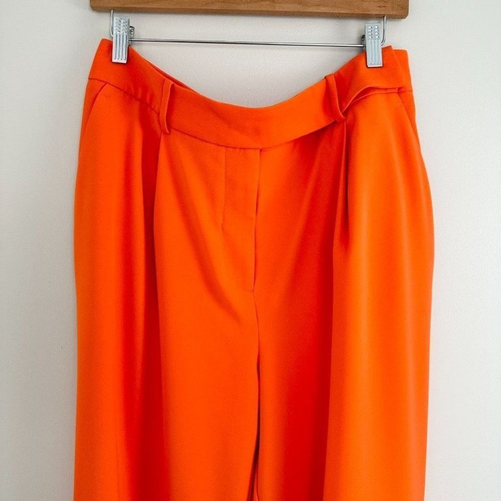 Other Ever New Wide Leg Isla Trousers Orange Gerbera 10 Petite New Size 32" / US 10 / IT 46 - 4 Thumbnail