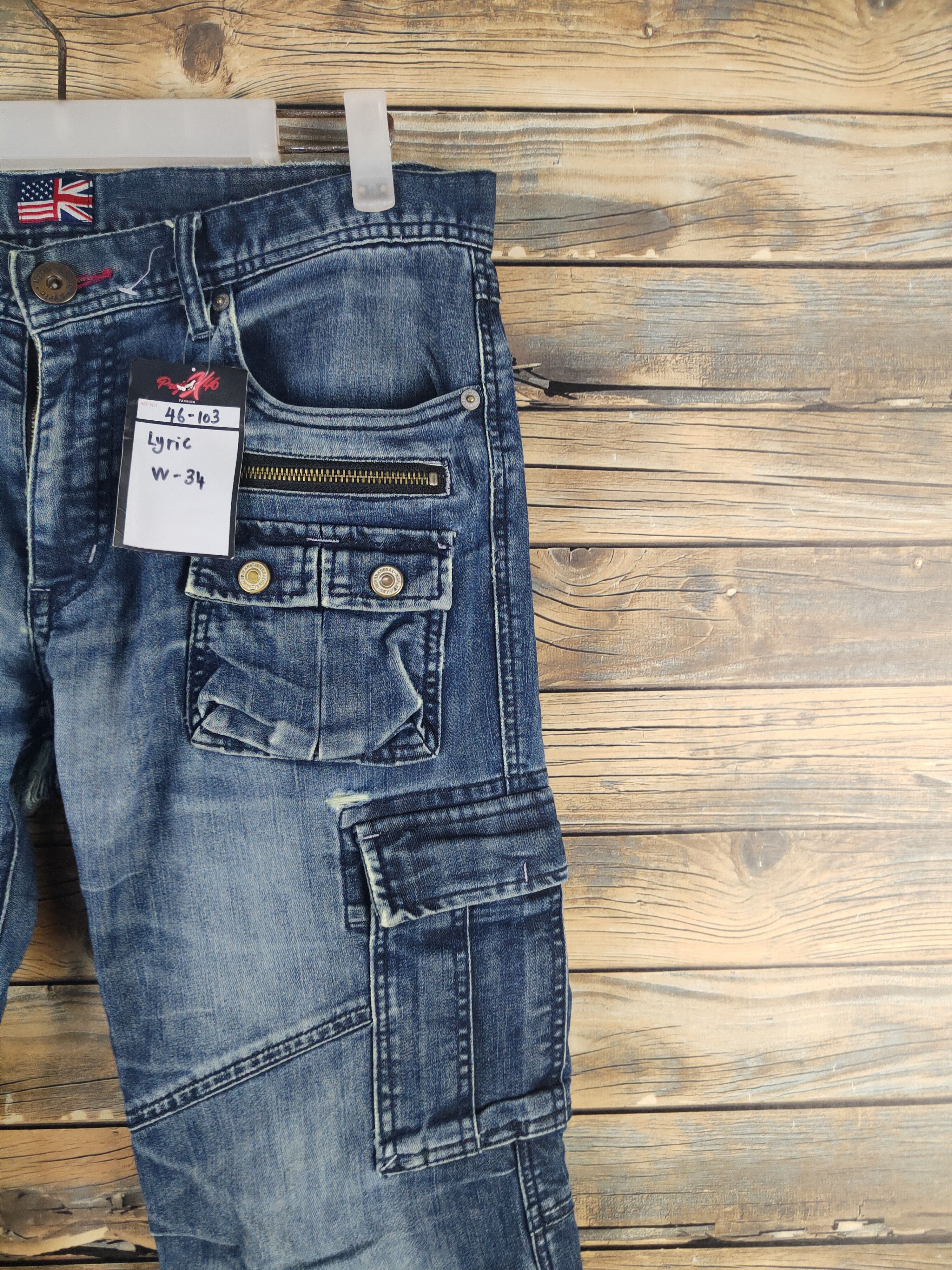 DL Lyric Dark Blue Distressed Ripped Jeans #46-103T
