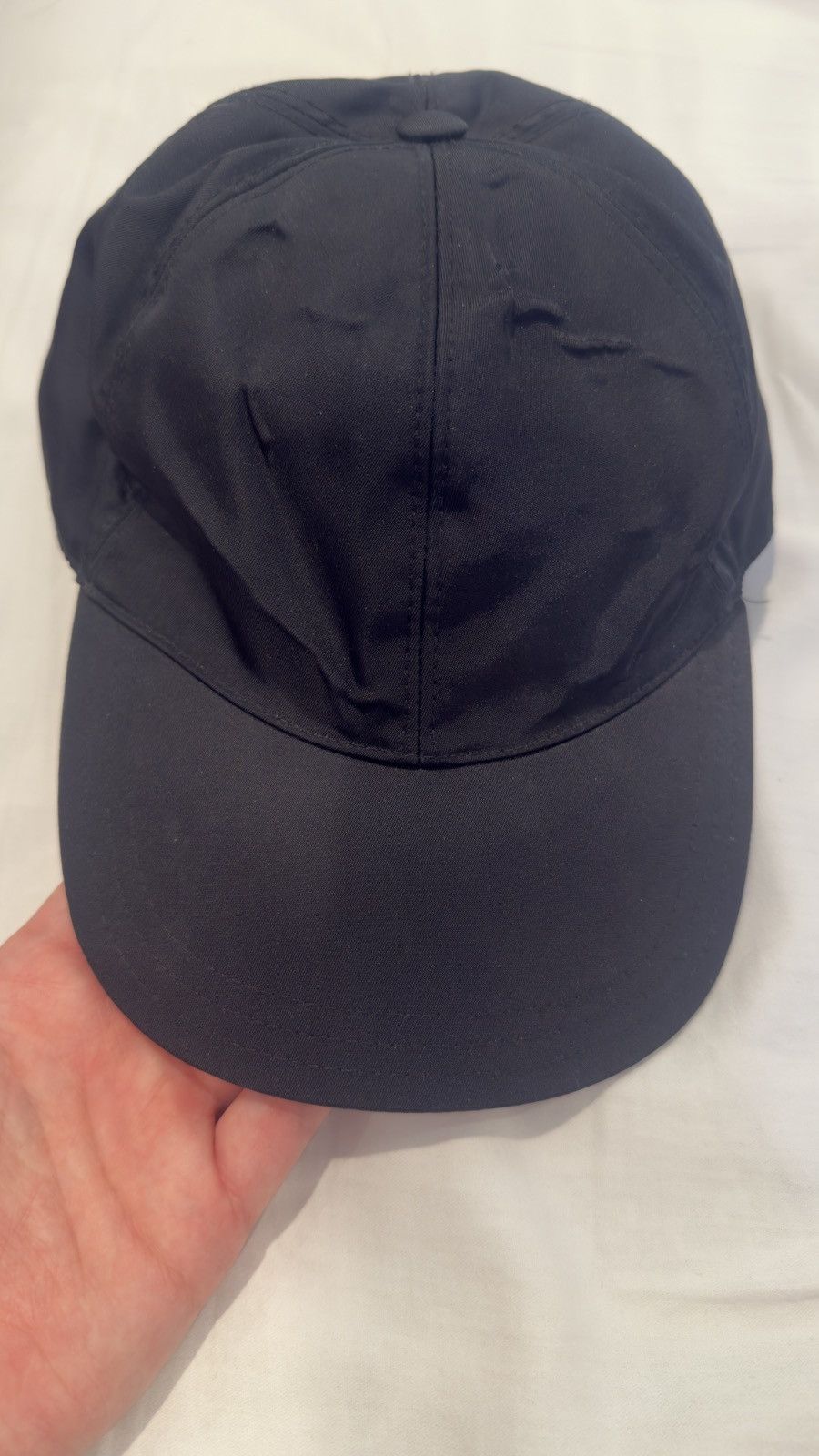 Prada Black/Orange Prada 018 Logo-appliqué Nylon Cap Size ONE SIZE - 7 Thumbnail