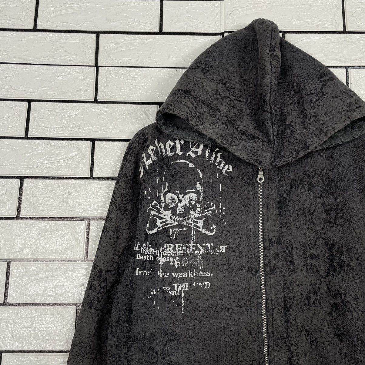 Japanese Brand Japanese Brand Strange Heaven Skull Zipper Hoodie Size US S / EU 44-46 / 1 - 6 Thumbnail