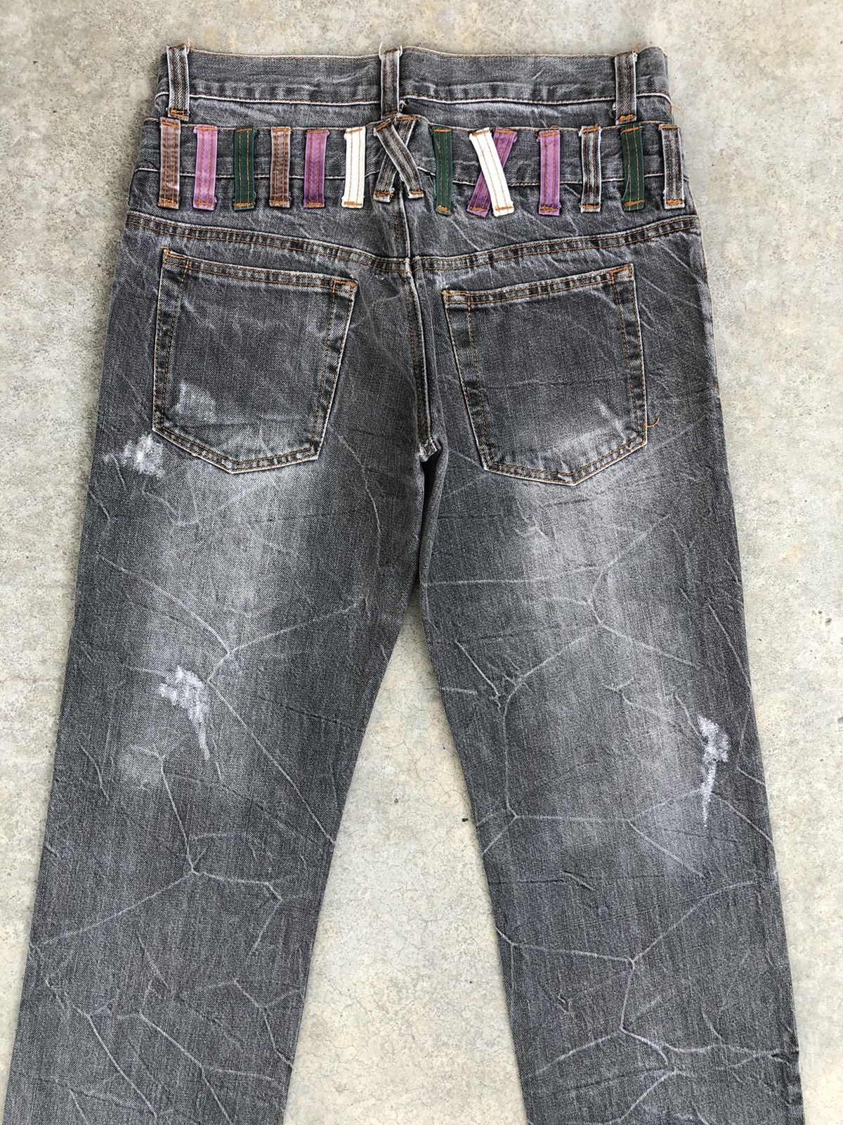 Hysteric Glamour Japanese Nylaus Flared Jeans Distressed Jeans Size US 31 - 8 Thumbnail