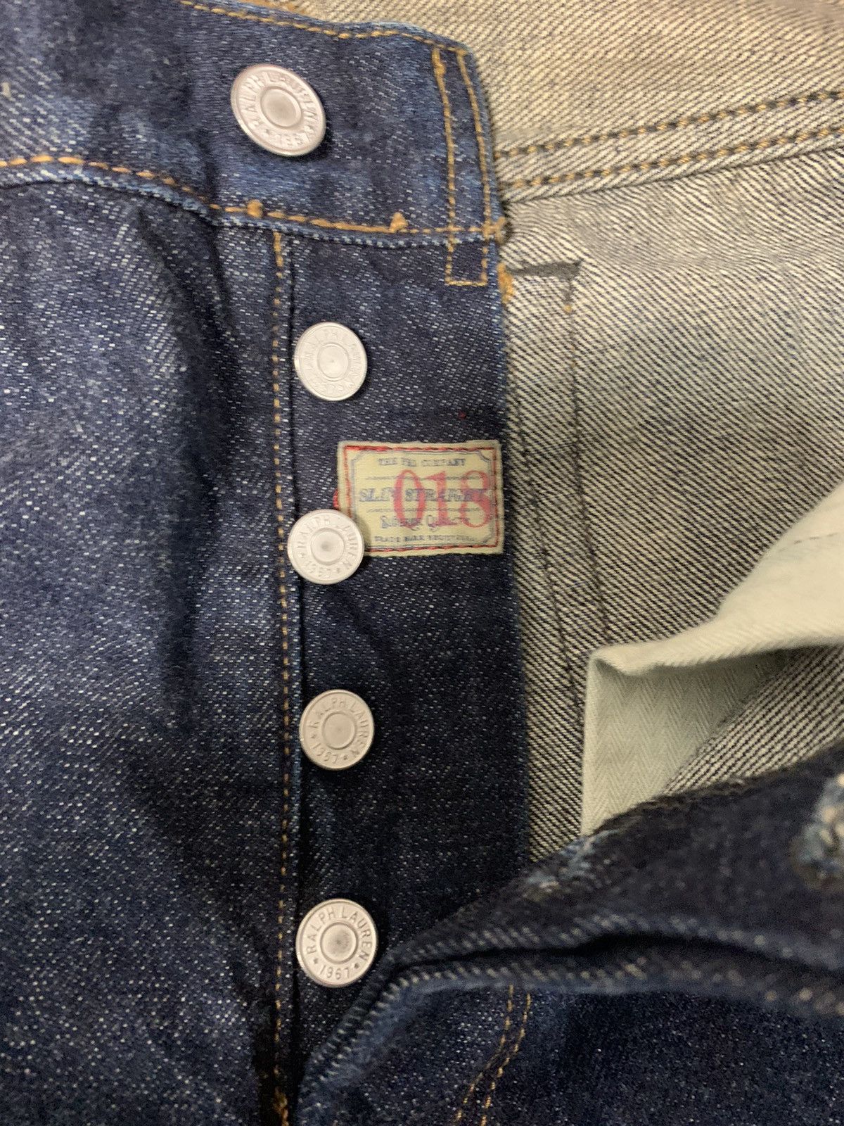 Polo Ralph Lauren Polo Ralph Lauren Selvedge Slim Straight Jeans Size US 33 - 5 Thumbnail