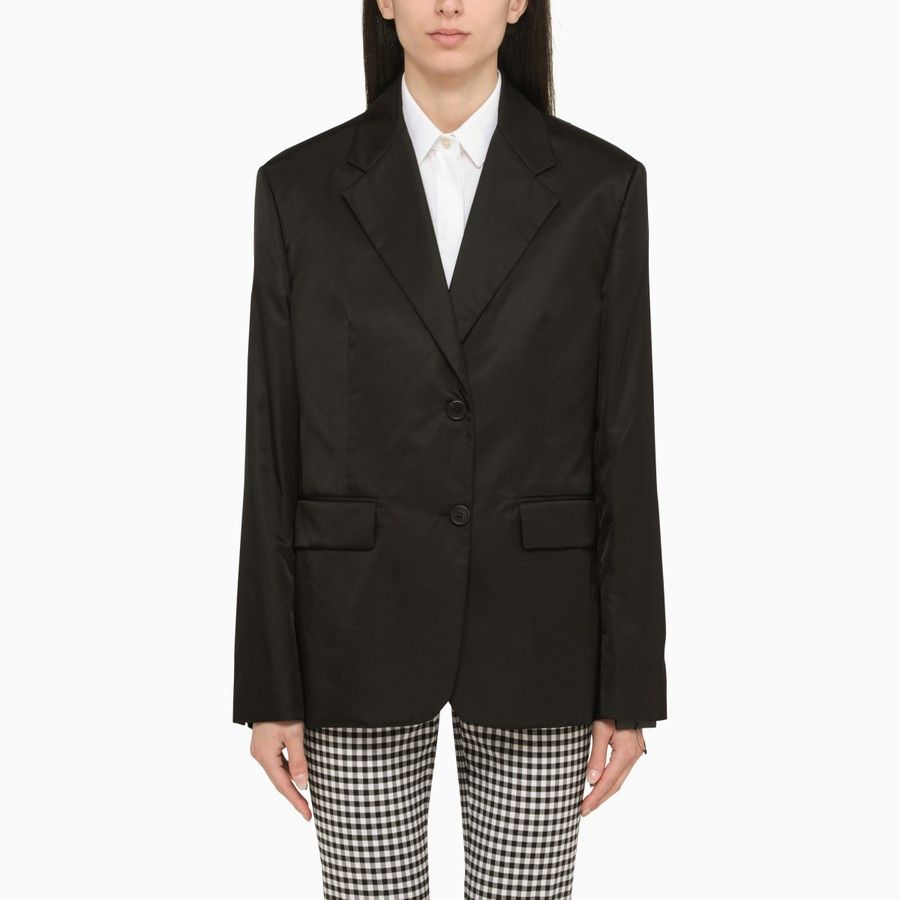 Prada o1d2blof0924 Blazer in Black Size S / US 4 / IT 40 - 1 Thumbnail