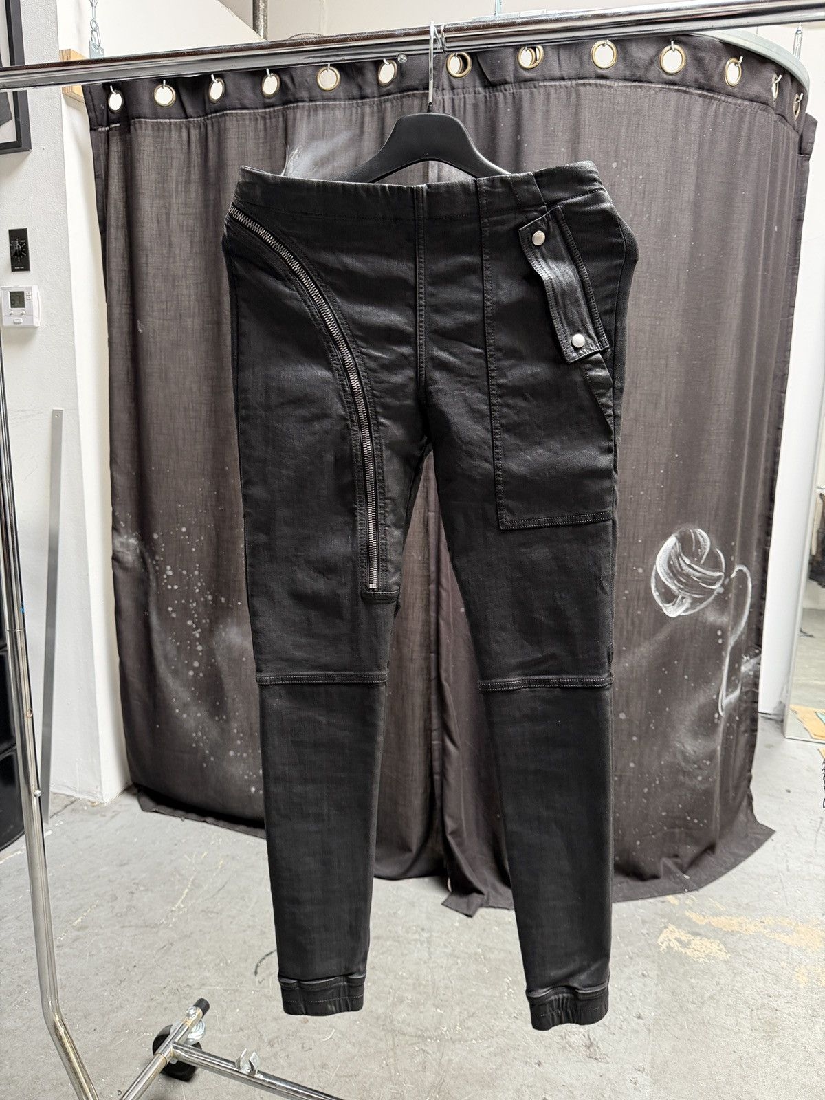 Rick Owens Waxed Aircut Pants