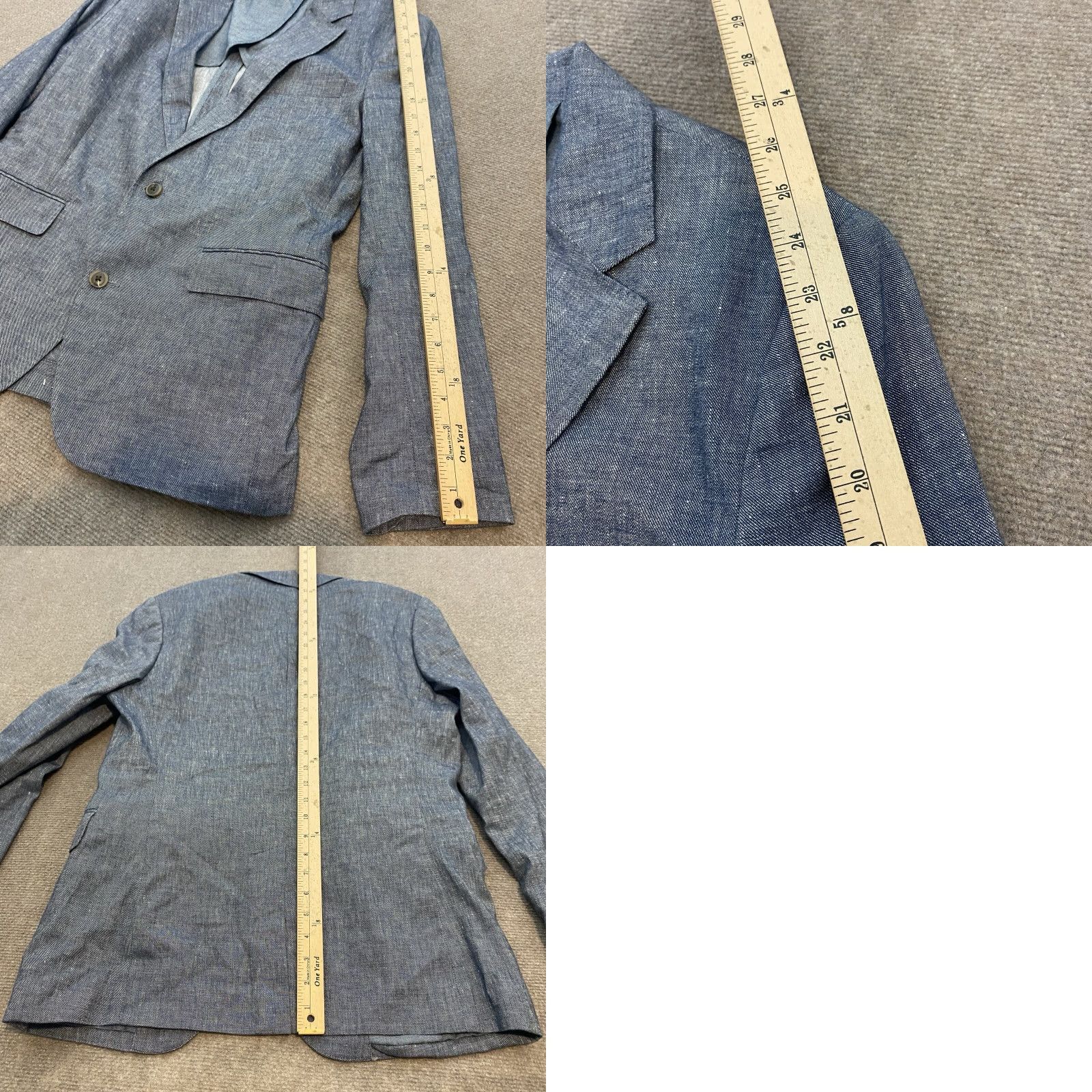 Vintage Fairlane Sport Coat Mens M Blue Linen Blend Two-Button Jacket Regular Fit Short Description: Solid Pattern Size US M / EU 48-50 / 2 - 9 Thumbnail
