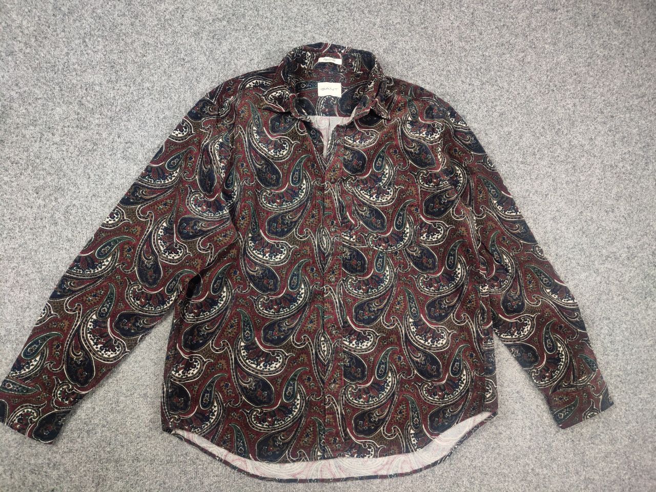 Gant Gant Paisley Corduroy Button Shirt Plumped Vintage RRL Style Size US XL / EU 56 / 4 - 4 Thumbnail