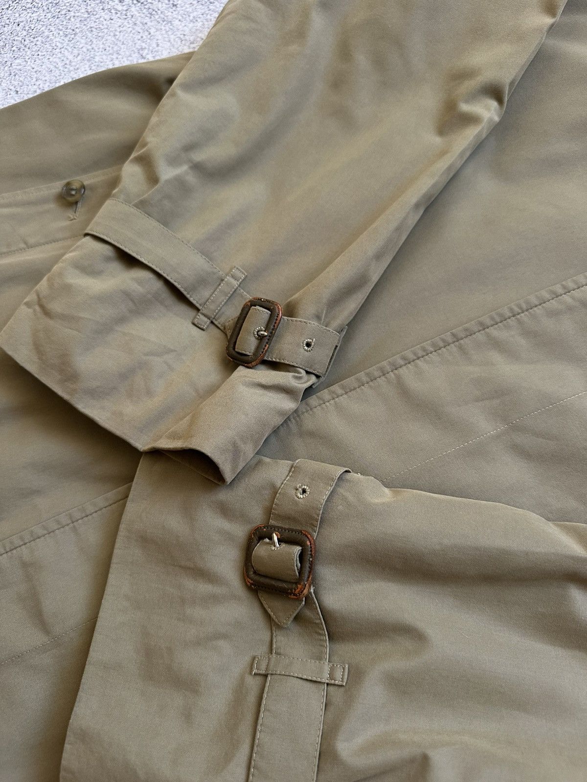 Burberry Vintage 70-80s Burberrys Beige Cotton Coat Japanese Style Size US M / EU 48-50 / 2 - 9 Thumbnail