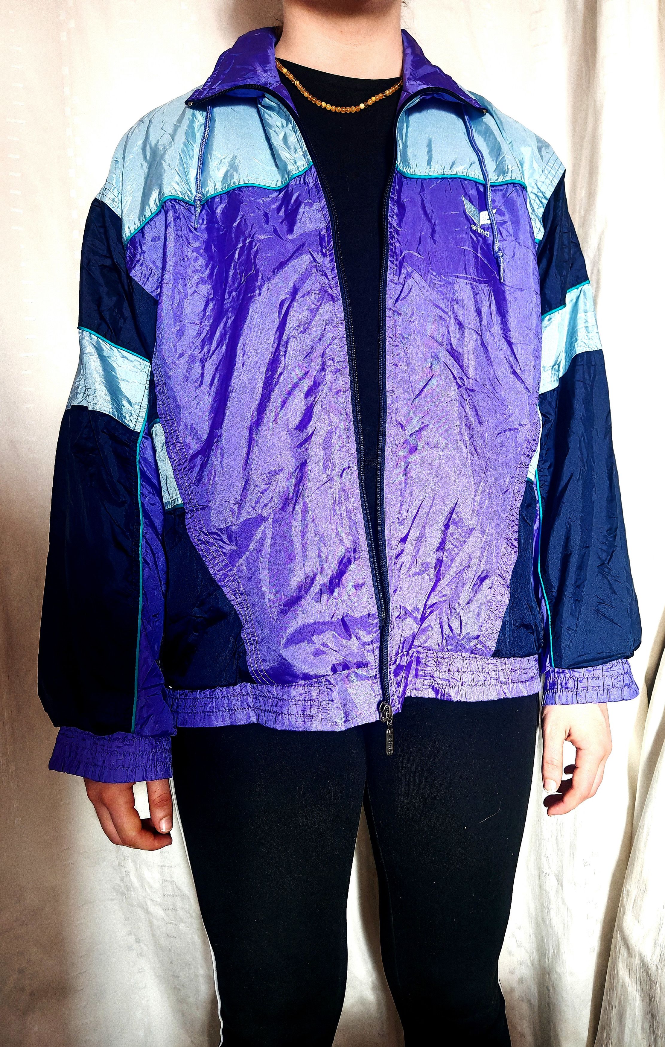 Erima × Vintage Vintage Erima Tracksuit Unisex Jacket Purple Oversize size S Size US S / EU 44-46 / 1 - 1 Thumbnail