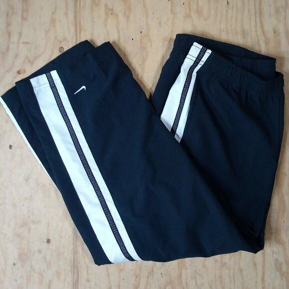 Nike × Vintage Vintage Nike Striped Wind Pants Joggers Trainers Size 30" / US 8 / IT 44 - 1 Thumbnail