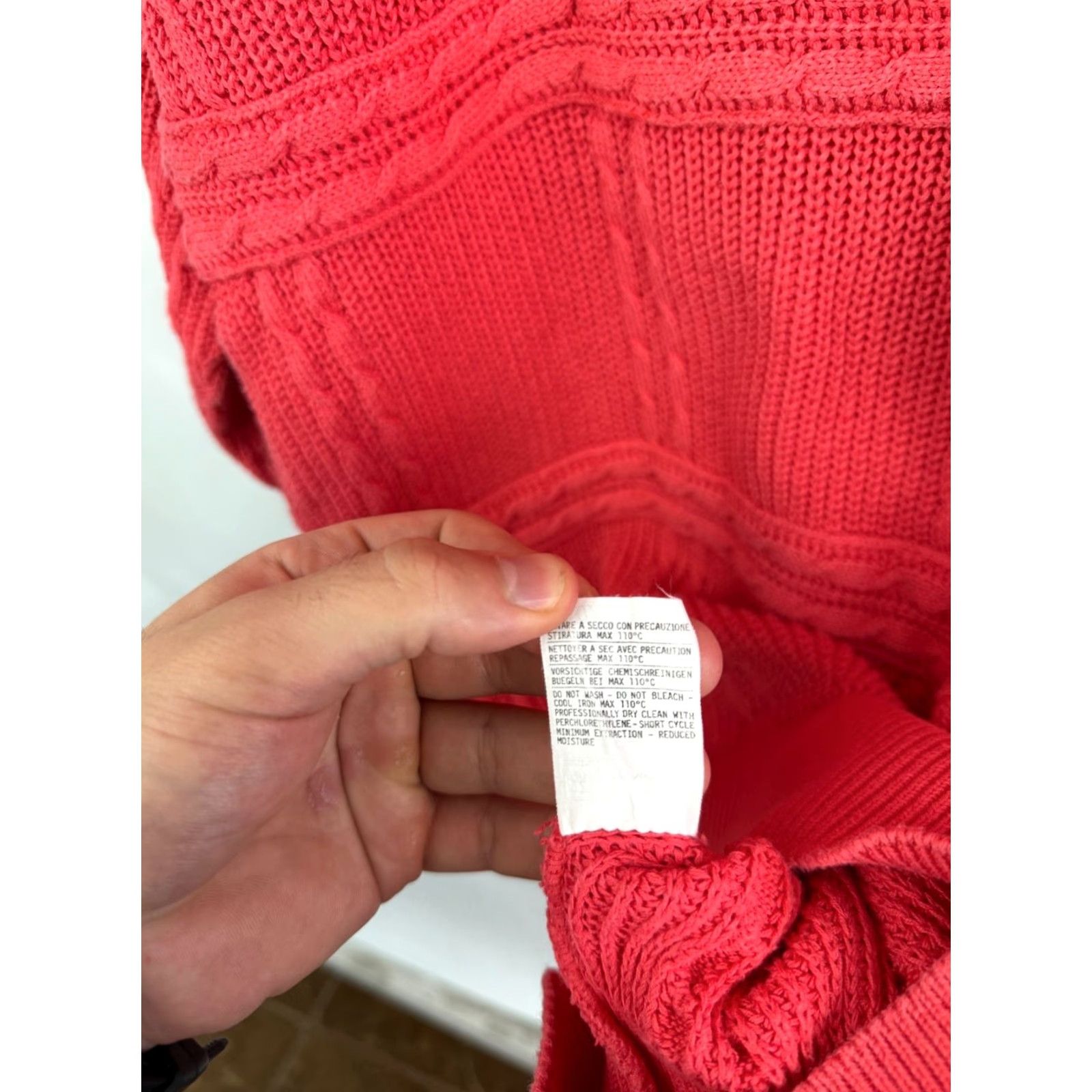 Valentino VINTAGE Valentino Sweater 90s Y2K Made in Italy Pink L Men Pullover Knit Shirt Size US L / EU 52-54 / 3 - 7 Thumbnail