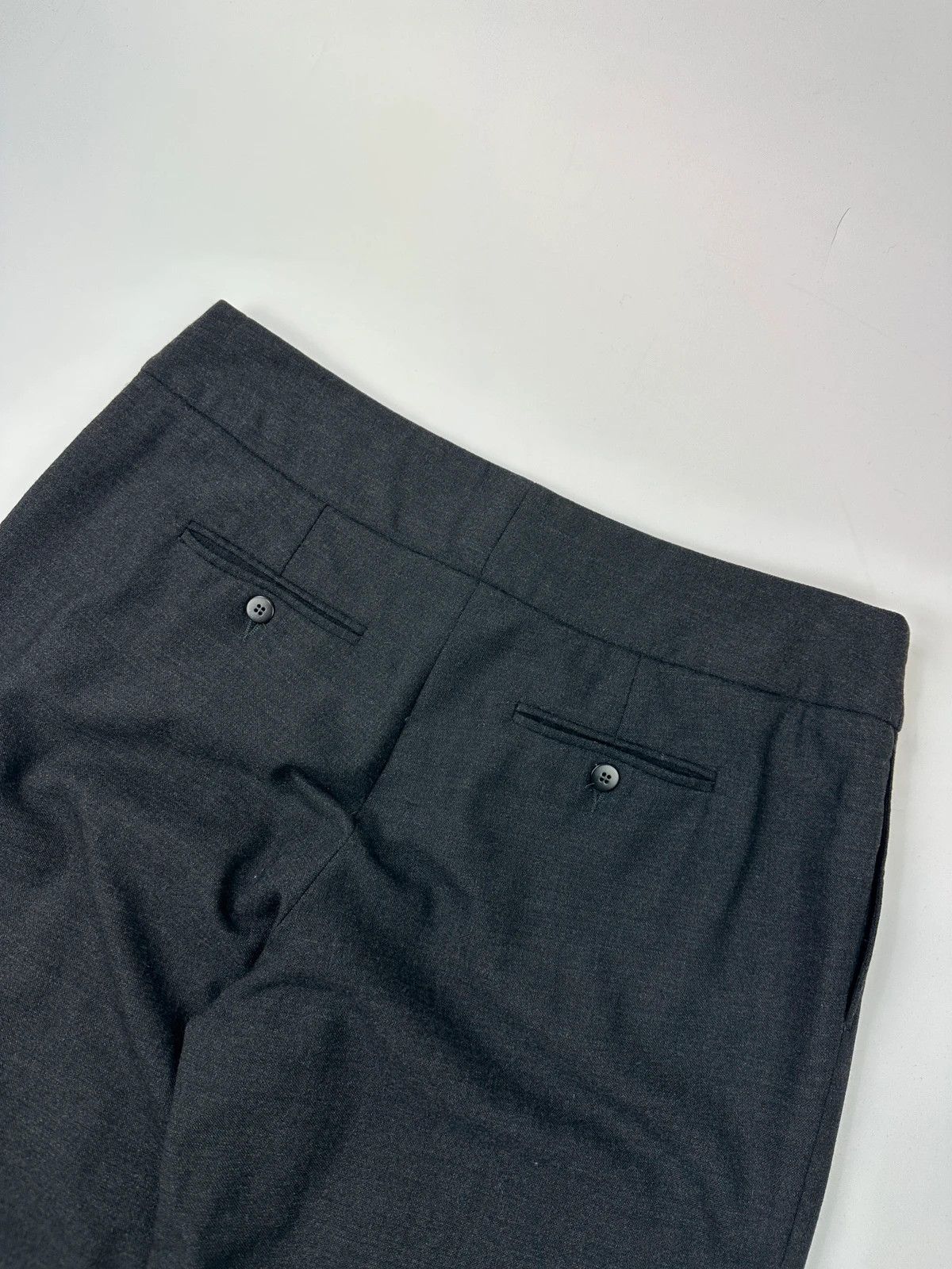 Armani Armani Collezioni FW2004 Dark Grey Wool Class Wide Legs Size US 32 / EU 48 - 5 Thumbnail