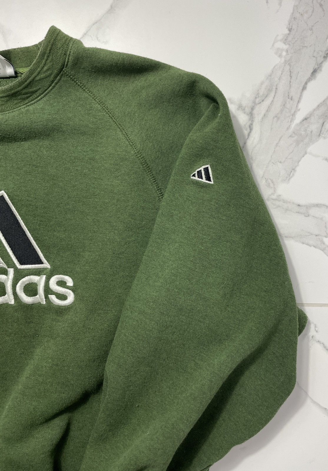 Adidas Vintage Adidas Cottone Track Suit Big Logo Sweatshirt Pants Size 40S - 9 Thumbnail