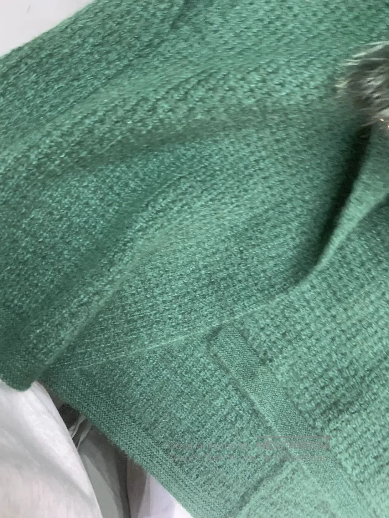 Saint Laurent Paris Saint Laurent Green Fur Collar Coat. Size S / US 4 / IT 40 - 8 Thumbnail