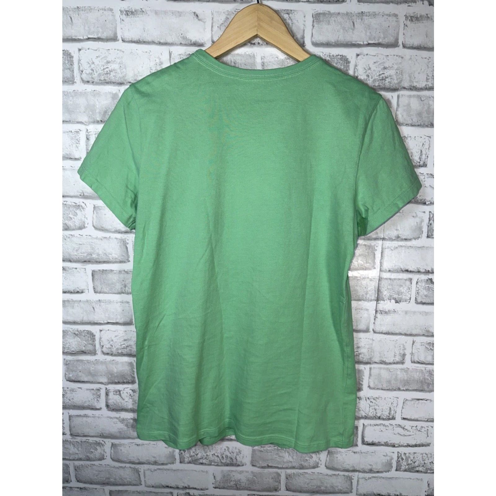 Life is Good VINTAGE Life is Good Women's T-Shirt Casual Graphic Soccer Love Short Sleeve Green Size M Women Size M / US 6-8 / IT 42-44 - 5 Thumbnail