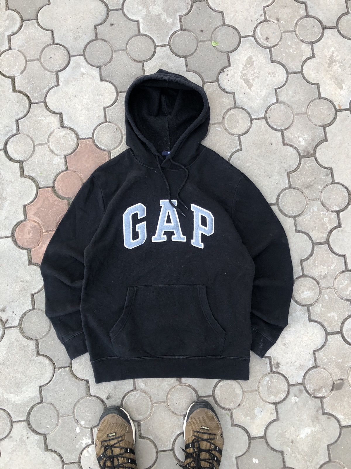Gap × Vintage Vintage Gap Spell Out Hoodie Yeezy style Size US S / EU 44-46 / 1 - 2 Thumbnail