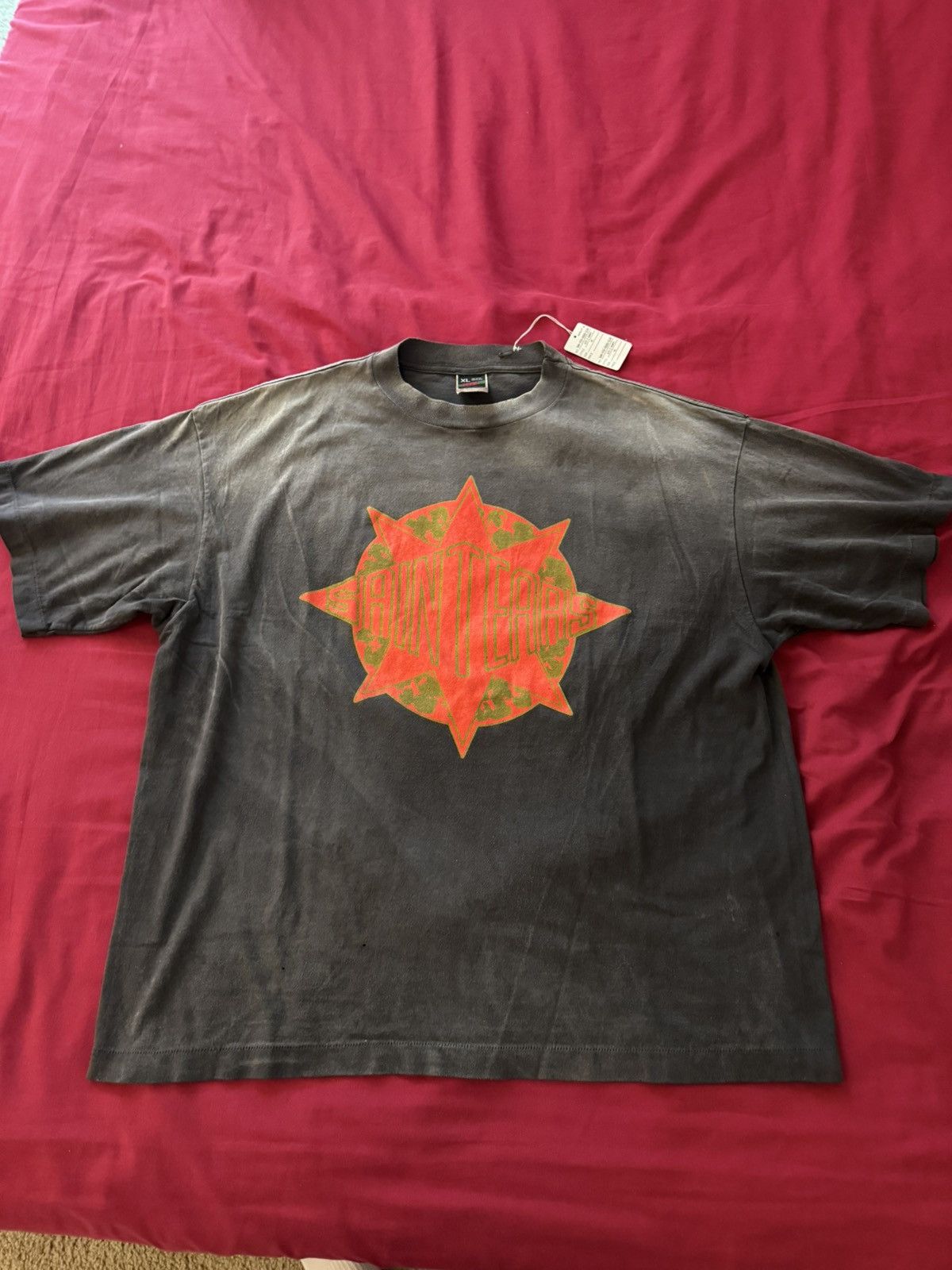 Saint Michael Saint Mxxxxxx x Denim Tears Saint Tears Tee XL Size US XL / EU 56 / 4 - 1 Thumbnail