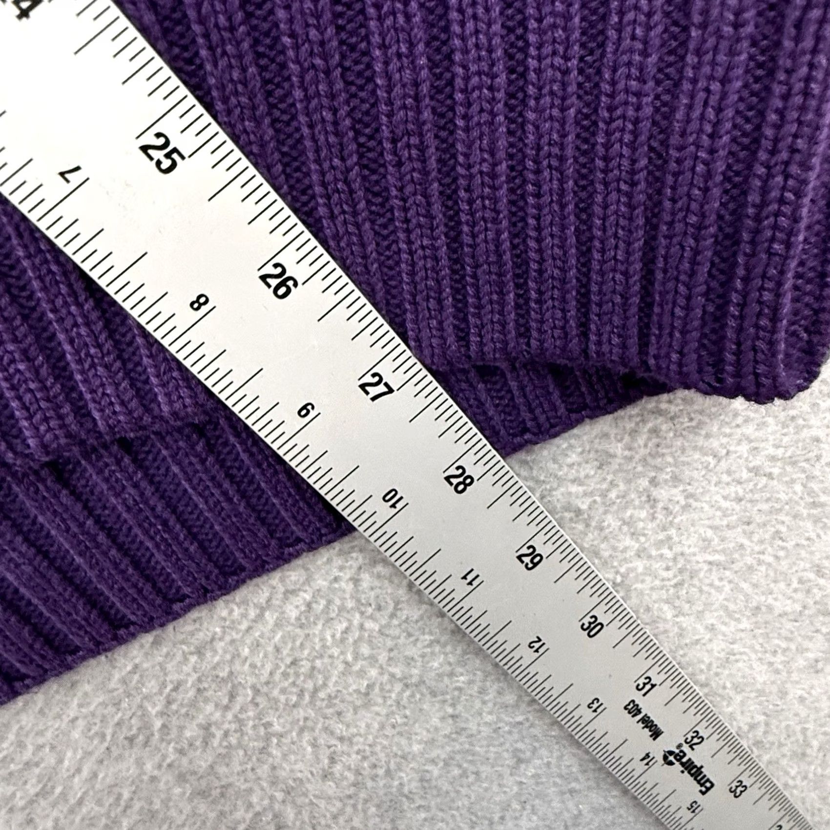Eddie Bauer VINTAGE Eddie Bauer Sweater Mens XL Purple V-Neck Cable-Knit 100% Cotton Open Knit All Seasons Pullover 90s Leather Logo? Size US XL / EU 56 / 4 - 5 Thumbnail
