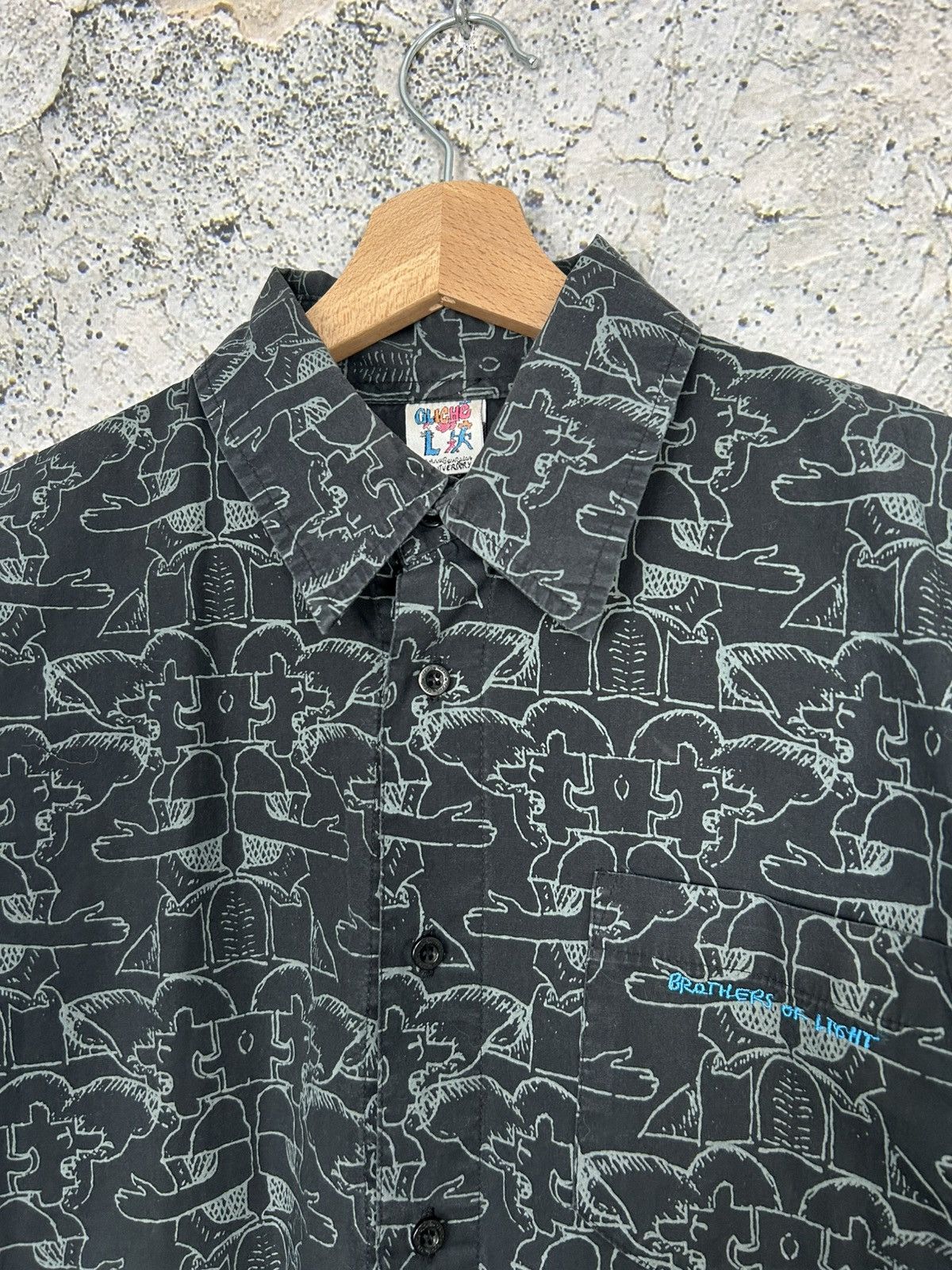 Vintage Vintage Cliche Skateboarding Shirt Streetwear Rap Baggy Size US L / EU 52-54 / 3 - 3 Thumbnail