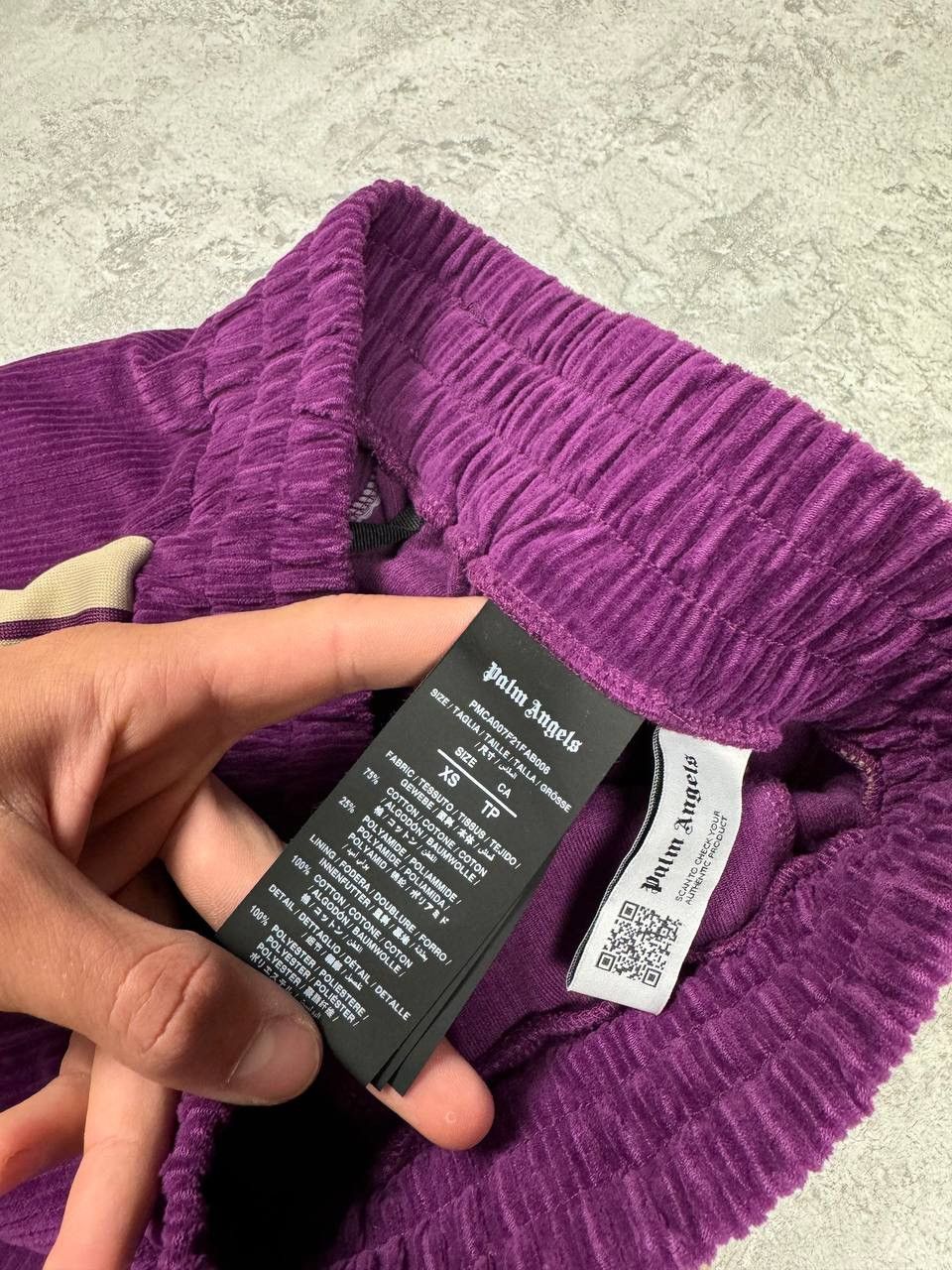 Palm Angels Palm Angels Violet Velvet Man Track Pants Size XS Size US 28 / EU 44 - 16 Thumbnail