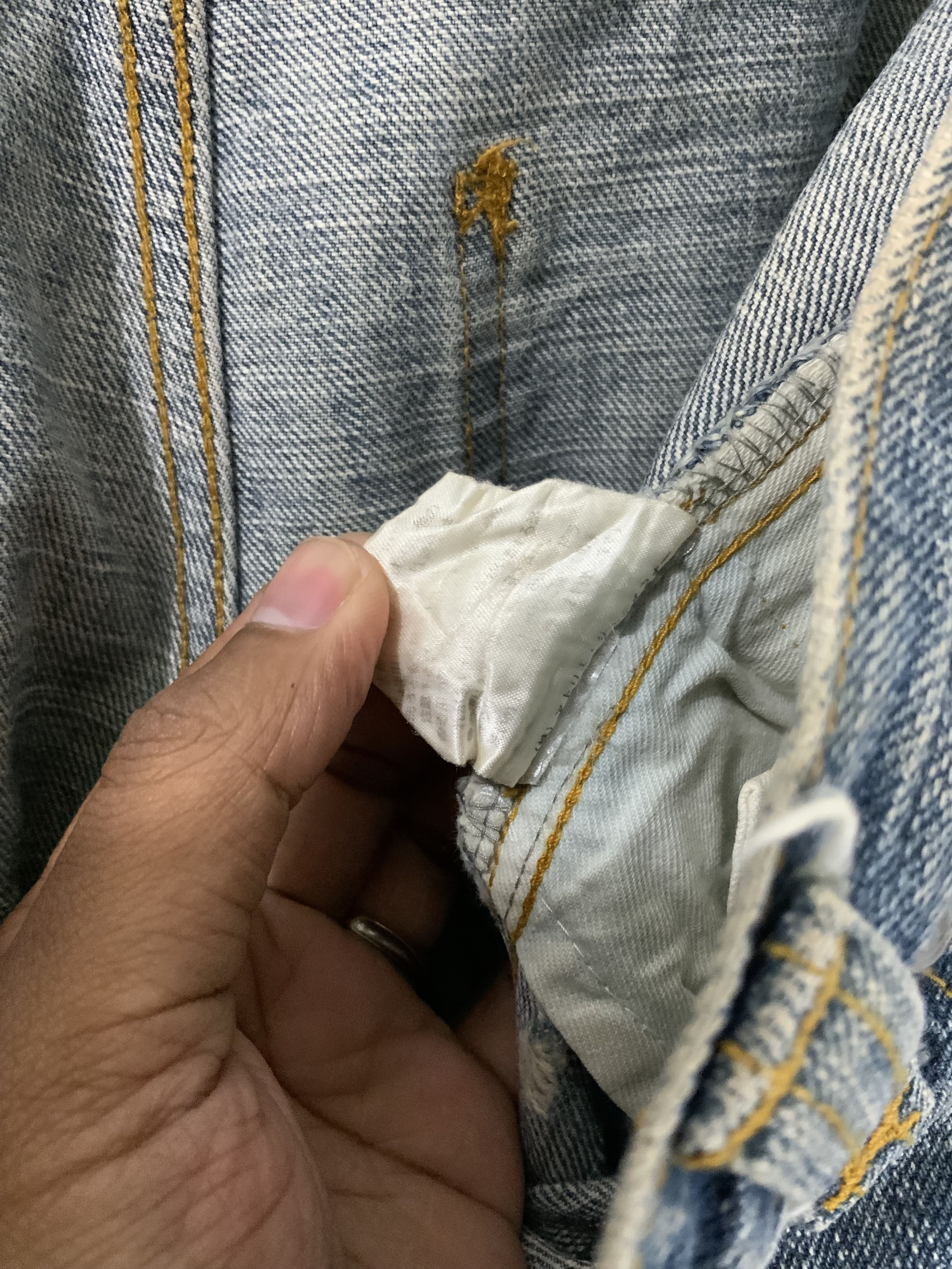 Japanese Brand Vintage Lois Crayon Atelier thirtyfour Distressed Denim Size US 31 - 21 Thumbnail