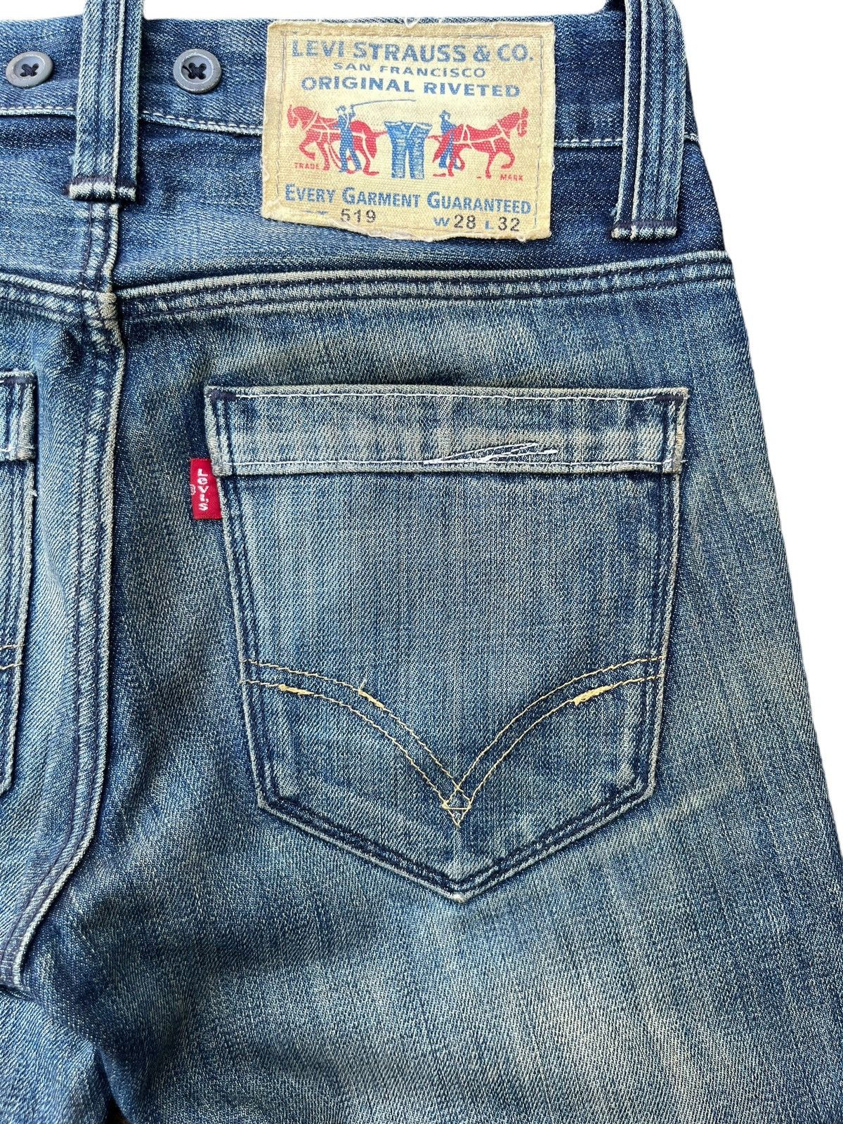 Levi's Vintage Levi’s Blue Mud Faded Washed Multiple Button Jeans Size US 28 / EU 44 - 9 Thumbnail