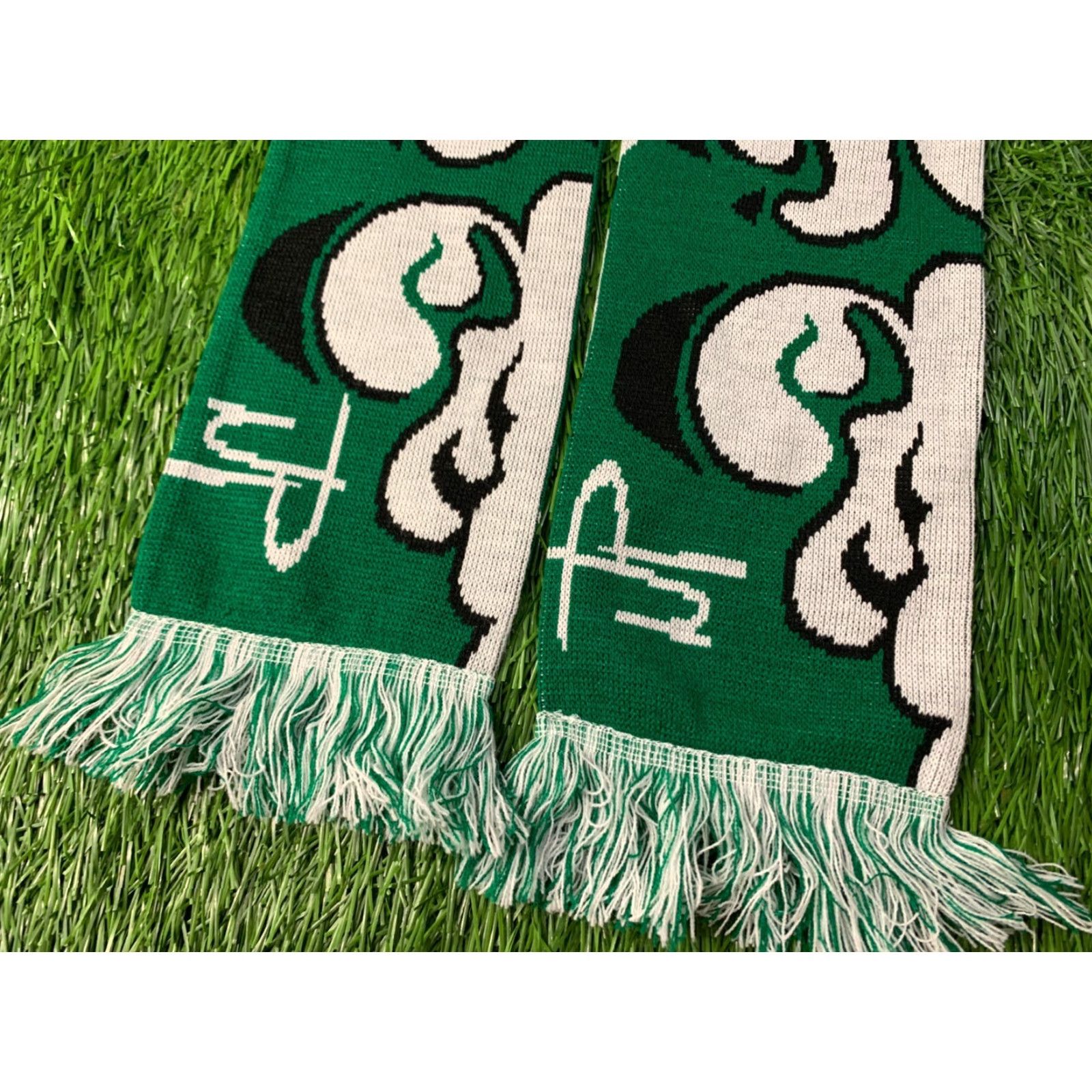Vintage TIROLER VERSICHERUNG AUSTRIA Official Product Scarf One Size Men White Green Size ONE SIZE - 4 Thumbnail