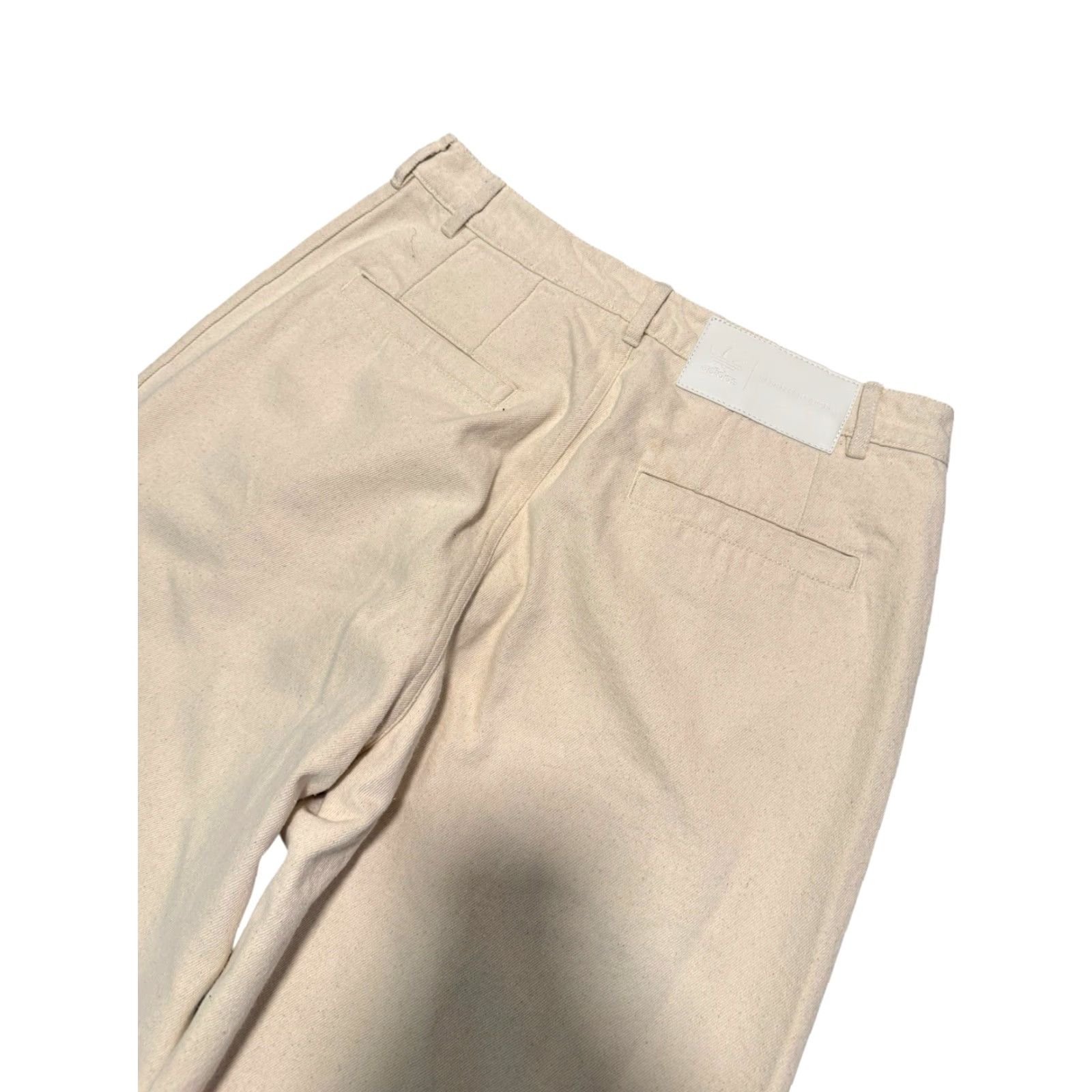Adidas adidas x Kseniaschnaider Baggy Wide Leg Jeans Women's 32 Beige Denim Rave Skater Jeans Style 90s Hipster Punk Retro Womens Size 25" / US 0 / IT 36 - 7 Thumbnail