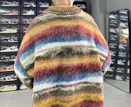 Other Striped Knit Orange Cardigan Sweater Size US M / EU 48-50 / 2 - 4 Thumbnail