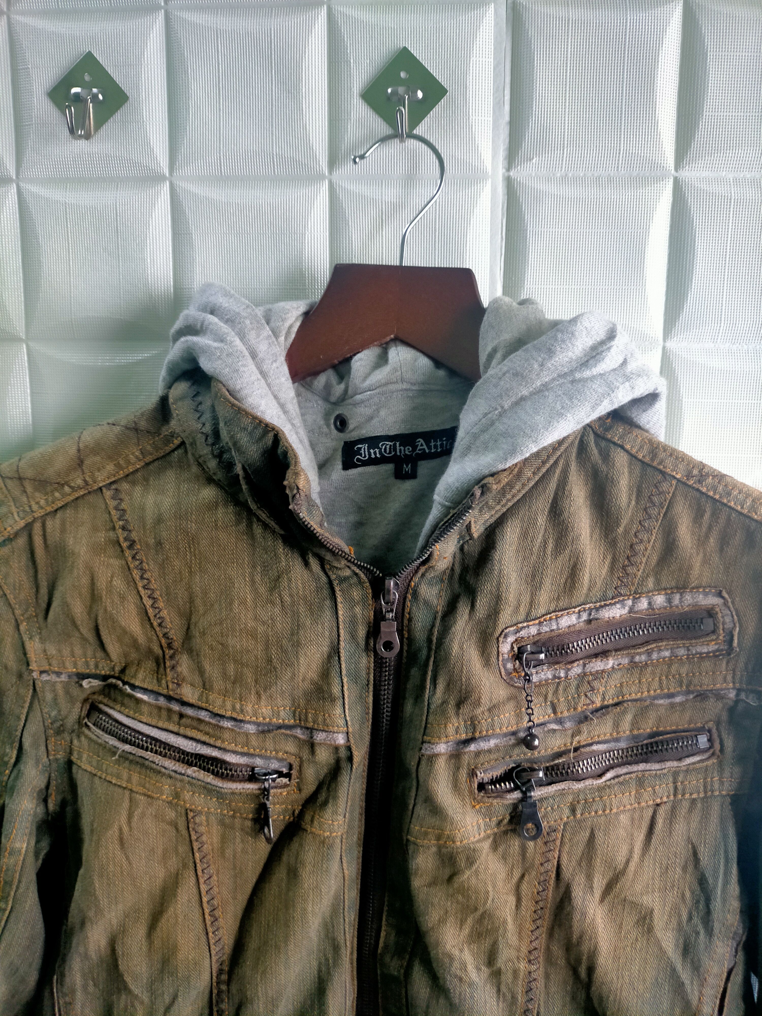 In The Attic Vintage In The Attic Fur Denim Jacket 90s Size US M / EU 48-50 / 2 - 3 Thumbnail