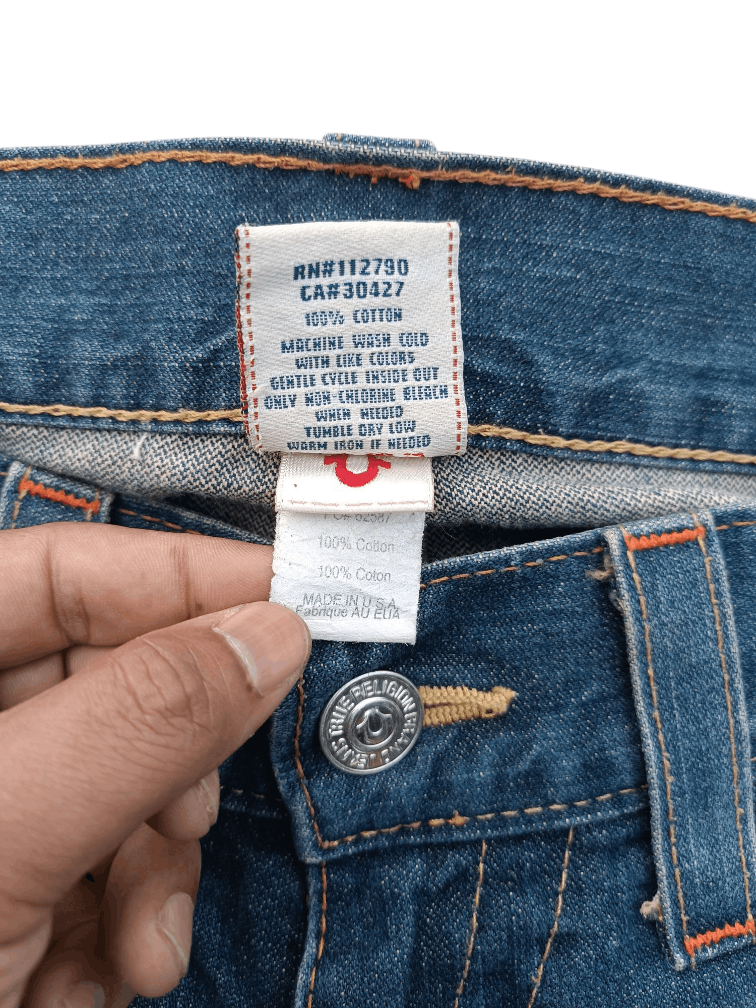 True Religion VINTAGE True Religion Joey Flare Jeans TR026 Size US 34 / EU 50 - 14 Thumbnail