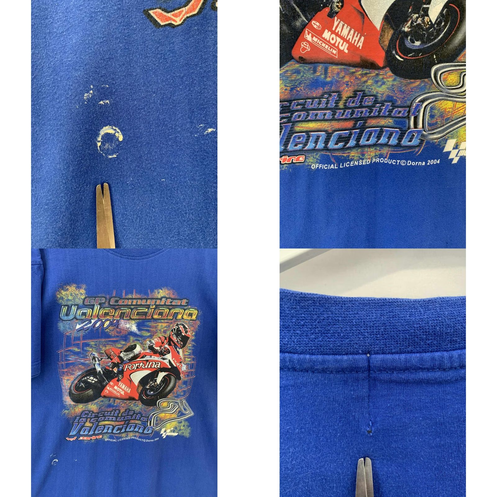 Vintage VINTAGE MotoGP Valencia Grand Prix T-Shirt Blue Official Licensed Size L Men Shirt Size US L / EU 52-54 / 3 - 9 Thumbnail