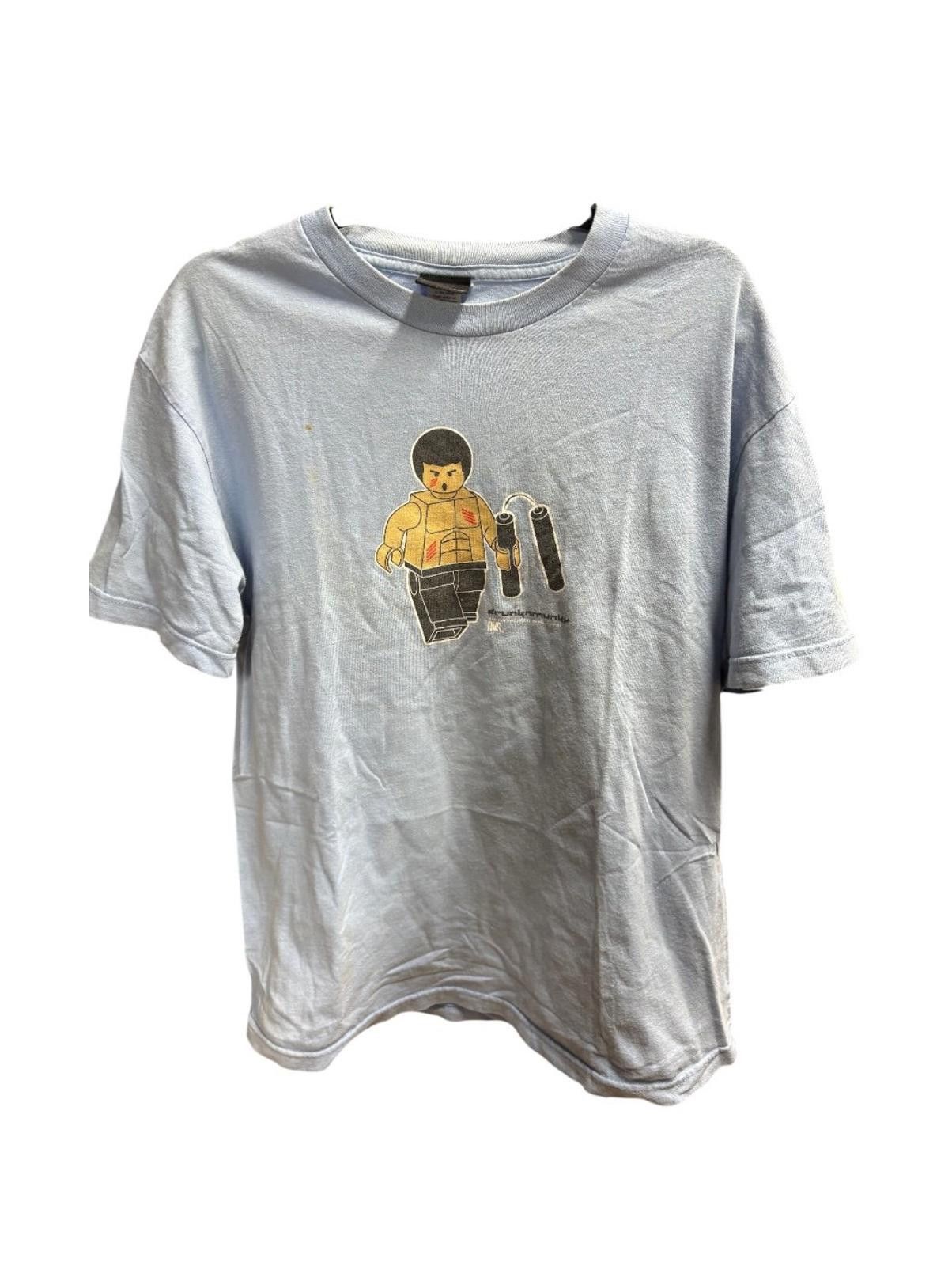 DrunknMunky Vintage Y2K DrunknMonkey Bruce Lee Lego Figure Tee Rare Sz L Size US L / EU 52-54 / 3 - 1 Thumbnail