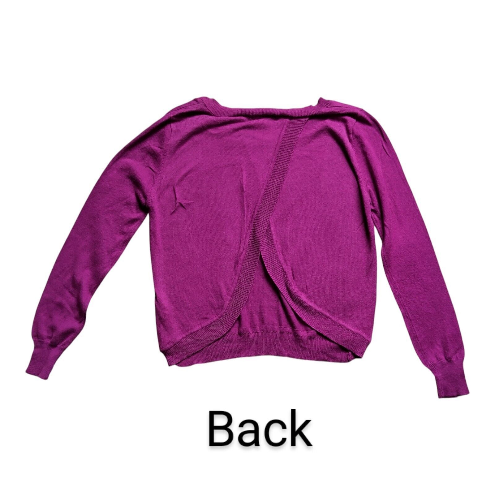 Other Women's Pearl Sweater Medium Purple Cross Back Size M / US 6-8 / IT 42-44 - 2 Thumbnail