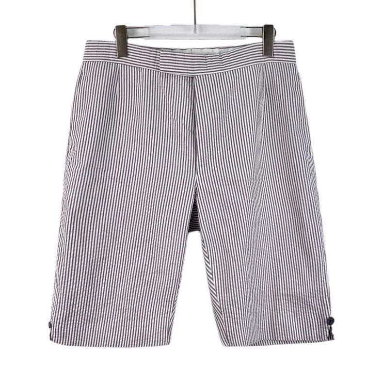 Thom Browne Thom Browne size2 Striped cotton casual shorts Size US 26 / EU 42 - 1 Thumbnail