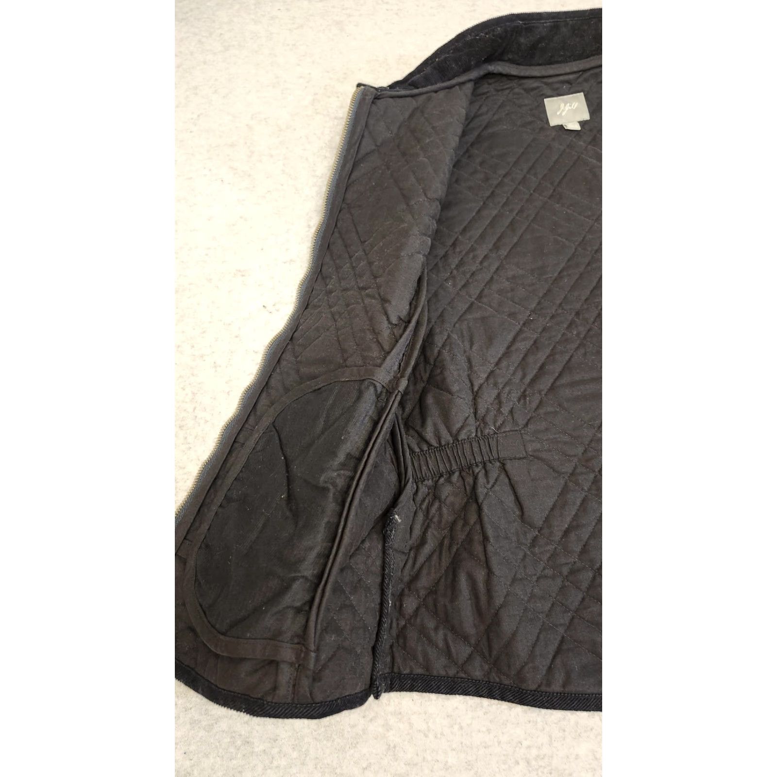 J. Jill J. Jill Vest Womens Medium Black Quilted Zip Front Puffer Jacket Layering Size M / US 6-8 / IT 42-44 - 7 Thumbnail