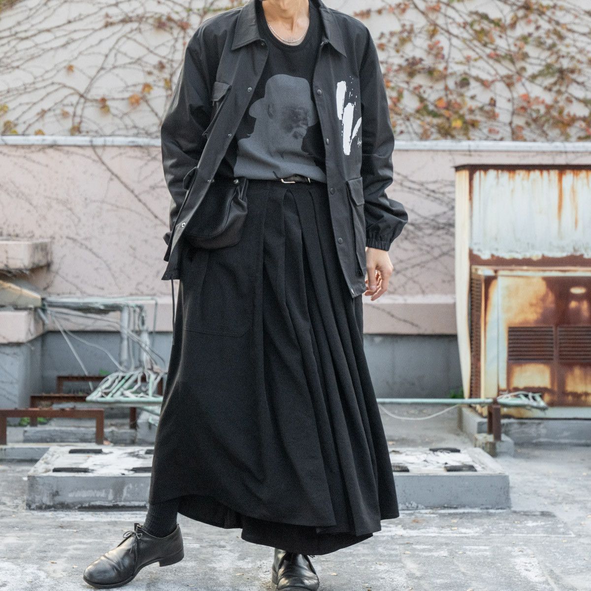 Yohji Yamamoto Yohji Yamamoto Pour Homme SS24 - Ta/TUXEDO HAKAMA PANTS Size US 32 / EU 48 - 16 Thumbnail
