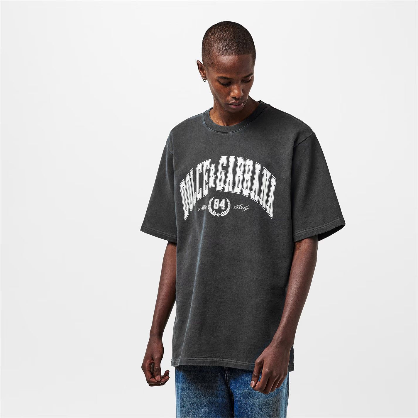 Dolce & Gabbana o1g2r1mq0426 Varsity T-Shirt in Grigio Size US S / EU 44-46 / 1 - 3 Thumbnail