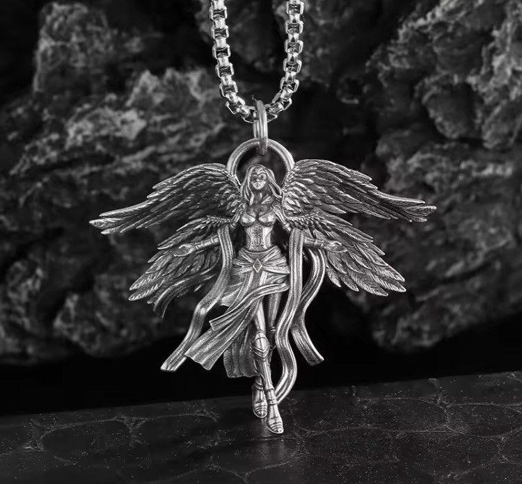Jewelry GOTHIC Demon Queen Pendant Necklace – 60cm Chain – Size ONE SIZE - 4 Thumbnail