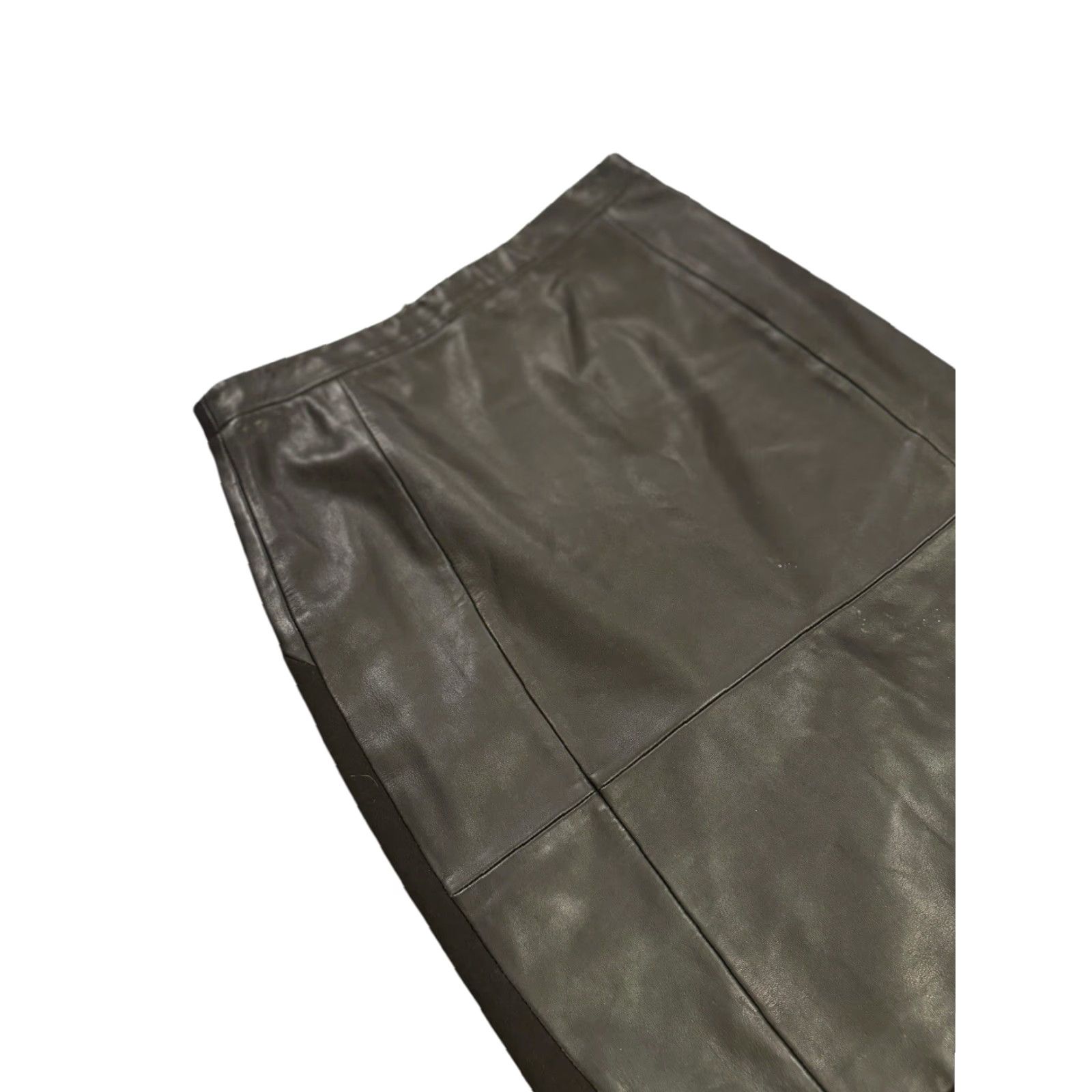 Reiss Reiss Reagan Leather Pencil Skirt Black Size 8 Lambs Leather Size 30" / US 8 / IT 44 - 3 Thumbnail