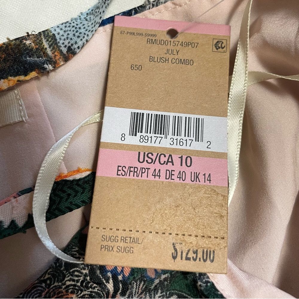 Other NWT New $129 Rachel Rachel Roy Wonderlust Floral Ruffled Dr Size L / US 10 / IT 46 - 8 Thumbnail