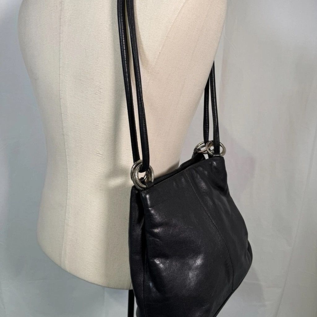 Dolce & Gabbana Dolce & Gabbana Black Leather Shoulder Bag Size ONE SIZE - 9 Thumbnail