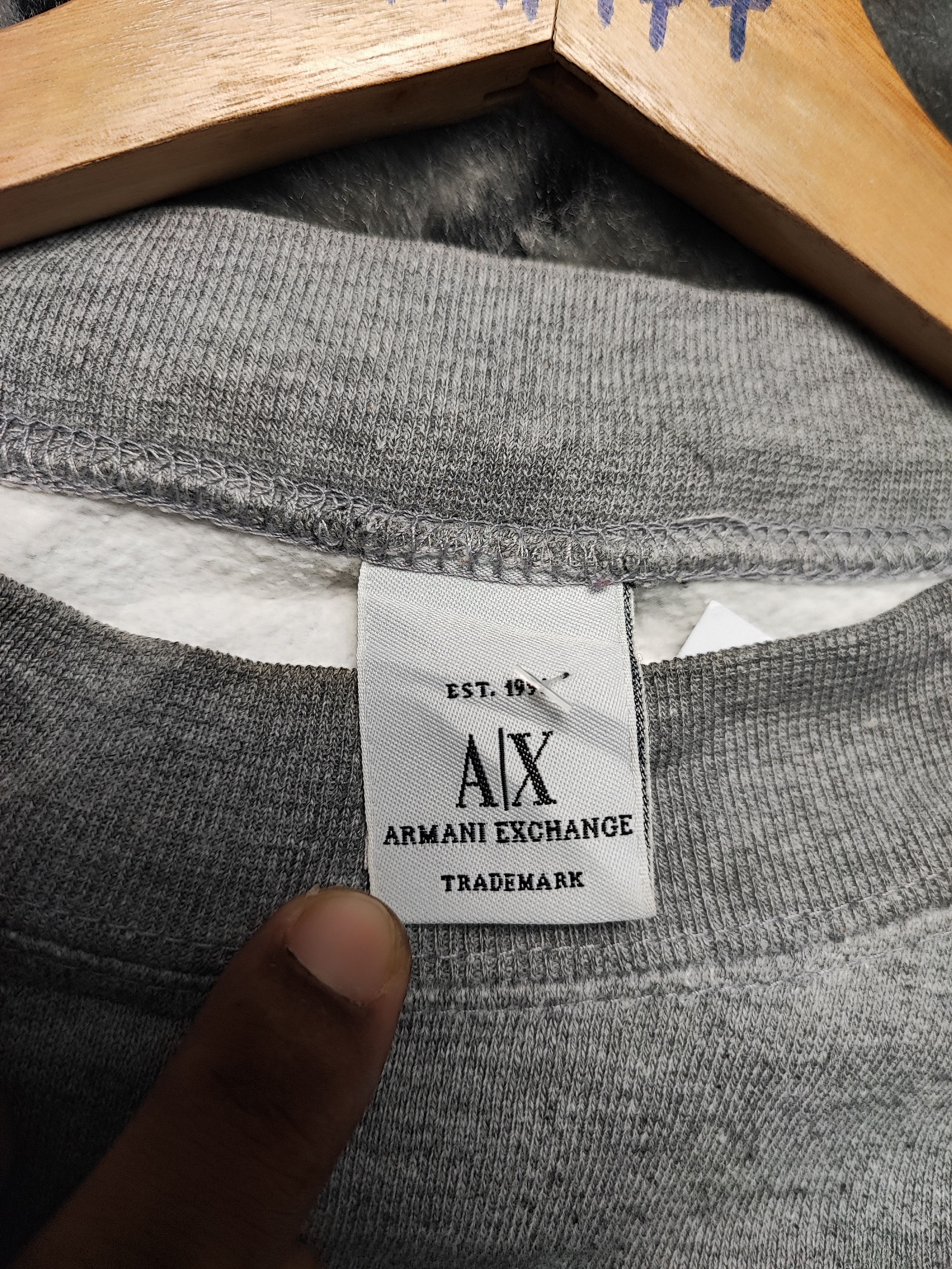 Armani Exchange × Designer × Vintage Armani Exchange Big Logo Size US L / EU 52-54 / 3 - 13 Thumbnail