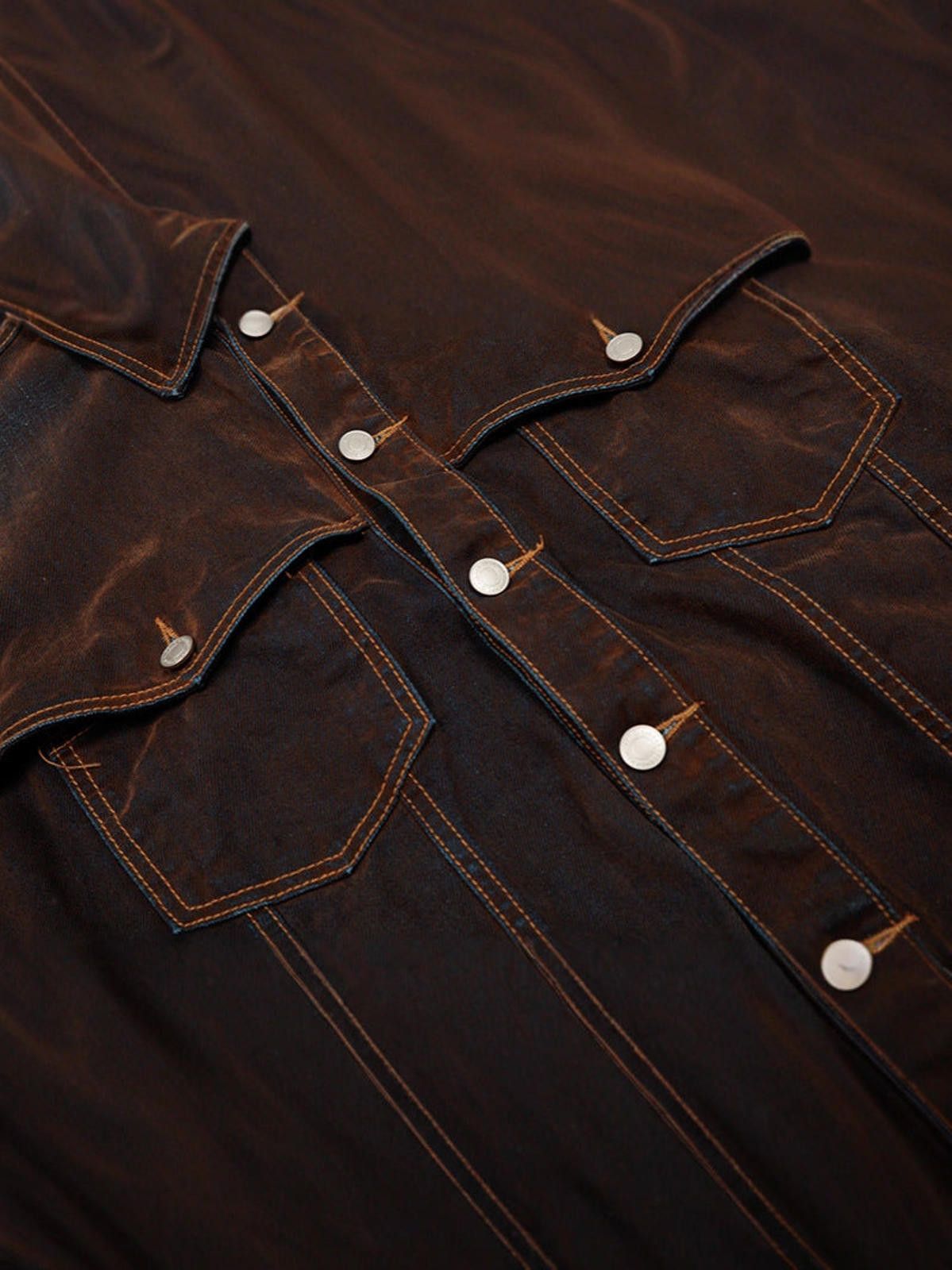 Other Heavyweight Dirty-Treated Distressed Denim Jacket Size US M / EU 48-50 / 2 - 4 Thumbnail