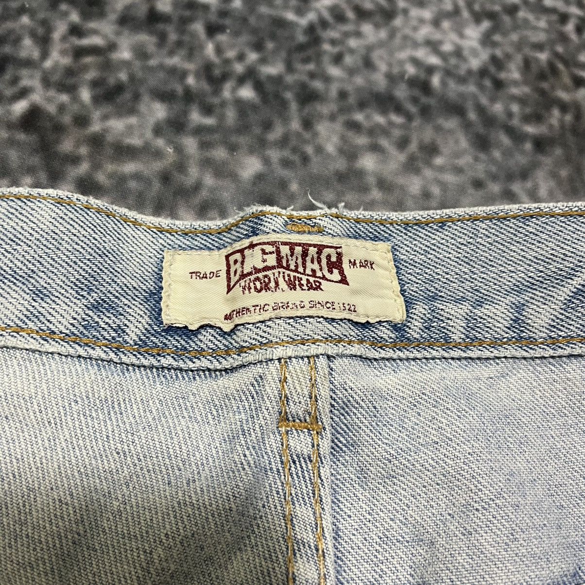 Big Mac Vintage 90s Faded Big Mac Baggy Wide Leg Carpenter Jeans Size US 32 / EU 48 - 9 Thumbnail