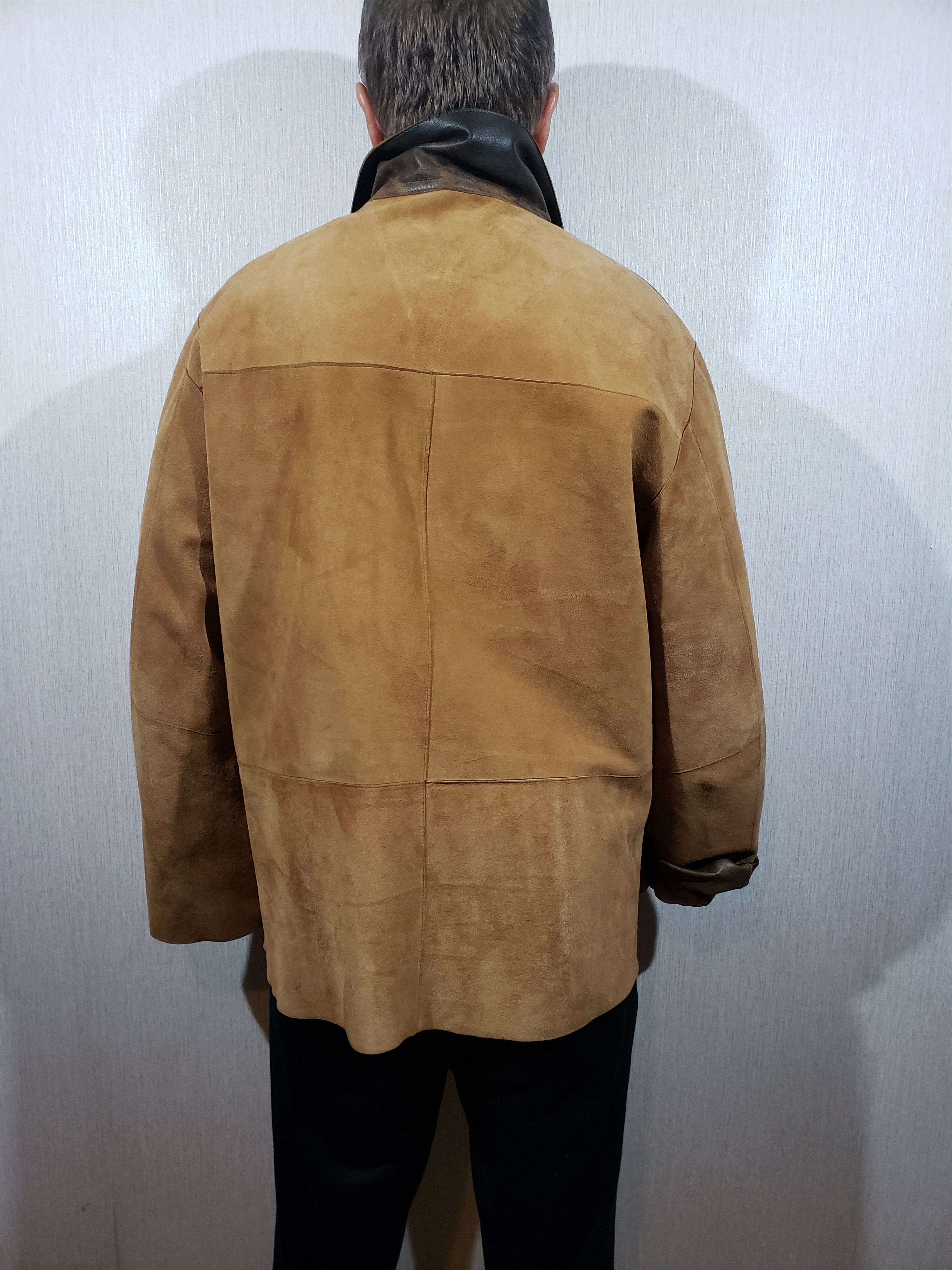Other Double-sided men's leather shirt with a metal zipper. Size US XL / EU 56 / 4 - 8 Thumbnail
