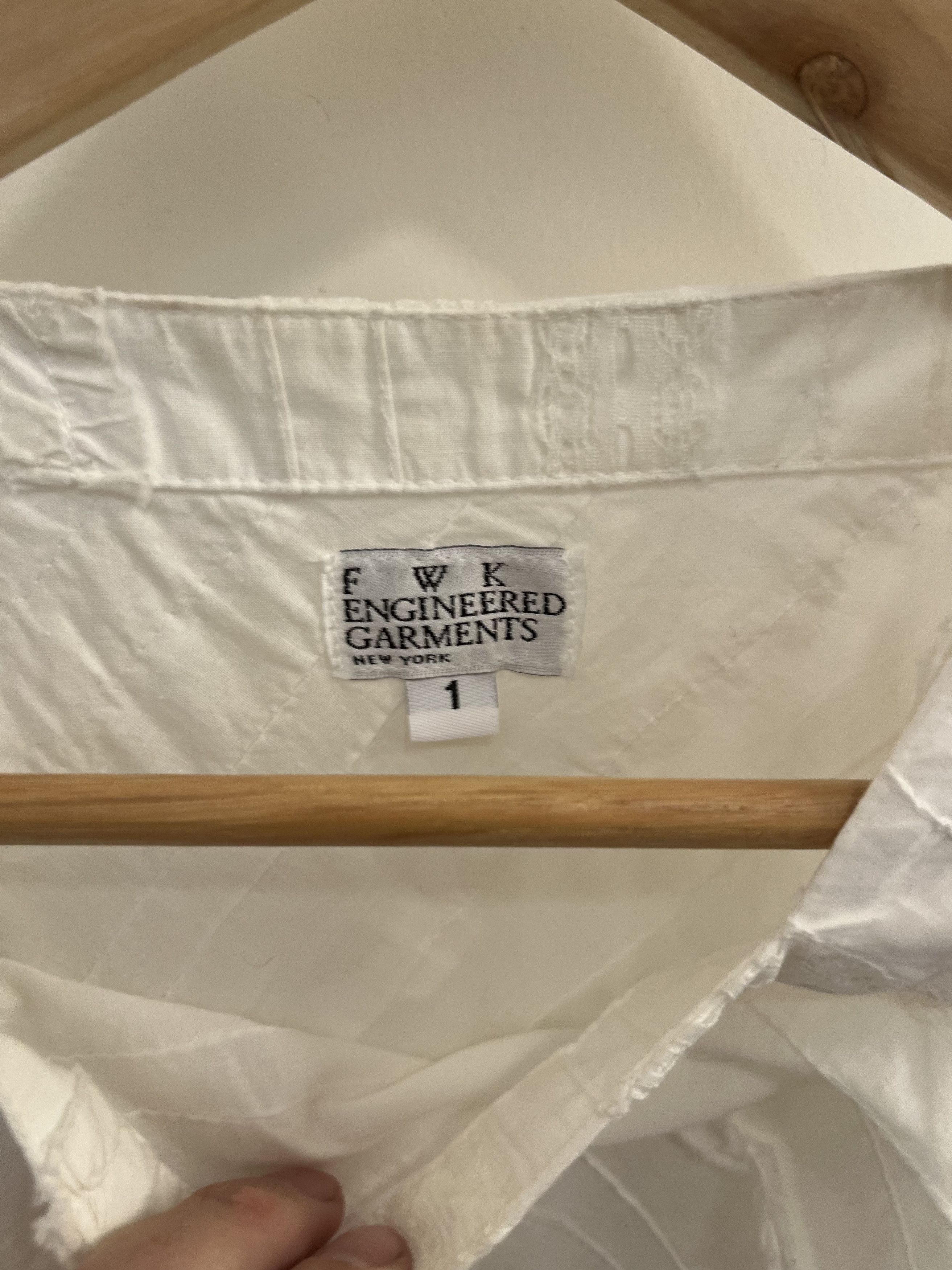 Engineered Garments Engineered Garments FWK white lace detail box blouse Size S / US 4 / IT 40 - 3 Thumbnail