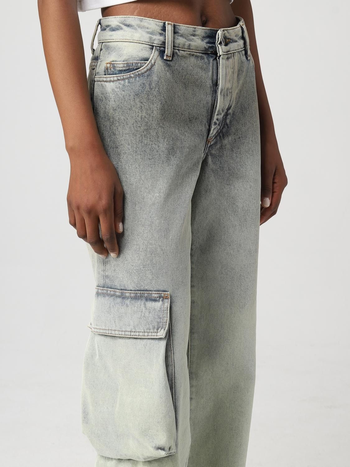 Off-White o1y1225 Cargo Denim Pant in Light Blue Size 27" / US 4 / IT 40 - 4 Thumbnail